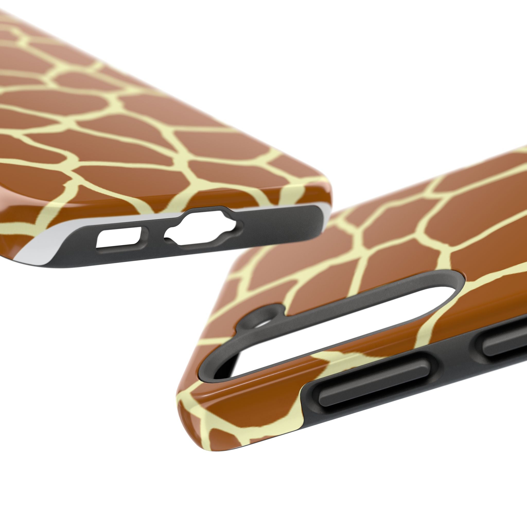 Giraffe Print Tough Phone Case — Durable Safari Animal Pattern Protective Cover