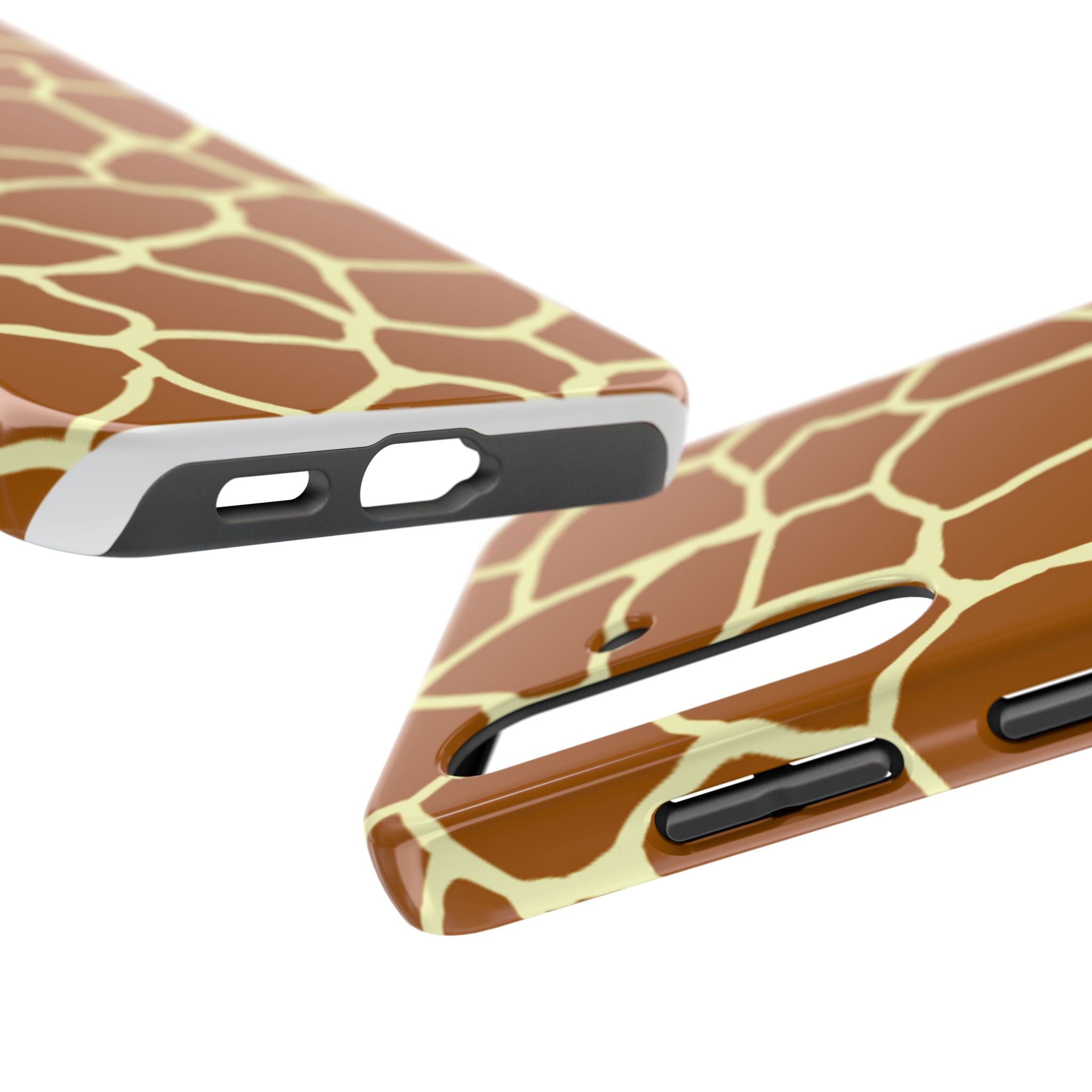 Giraffe Print Tough Phone Case — Durable Safari Animal Pattern Protective Cover