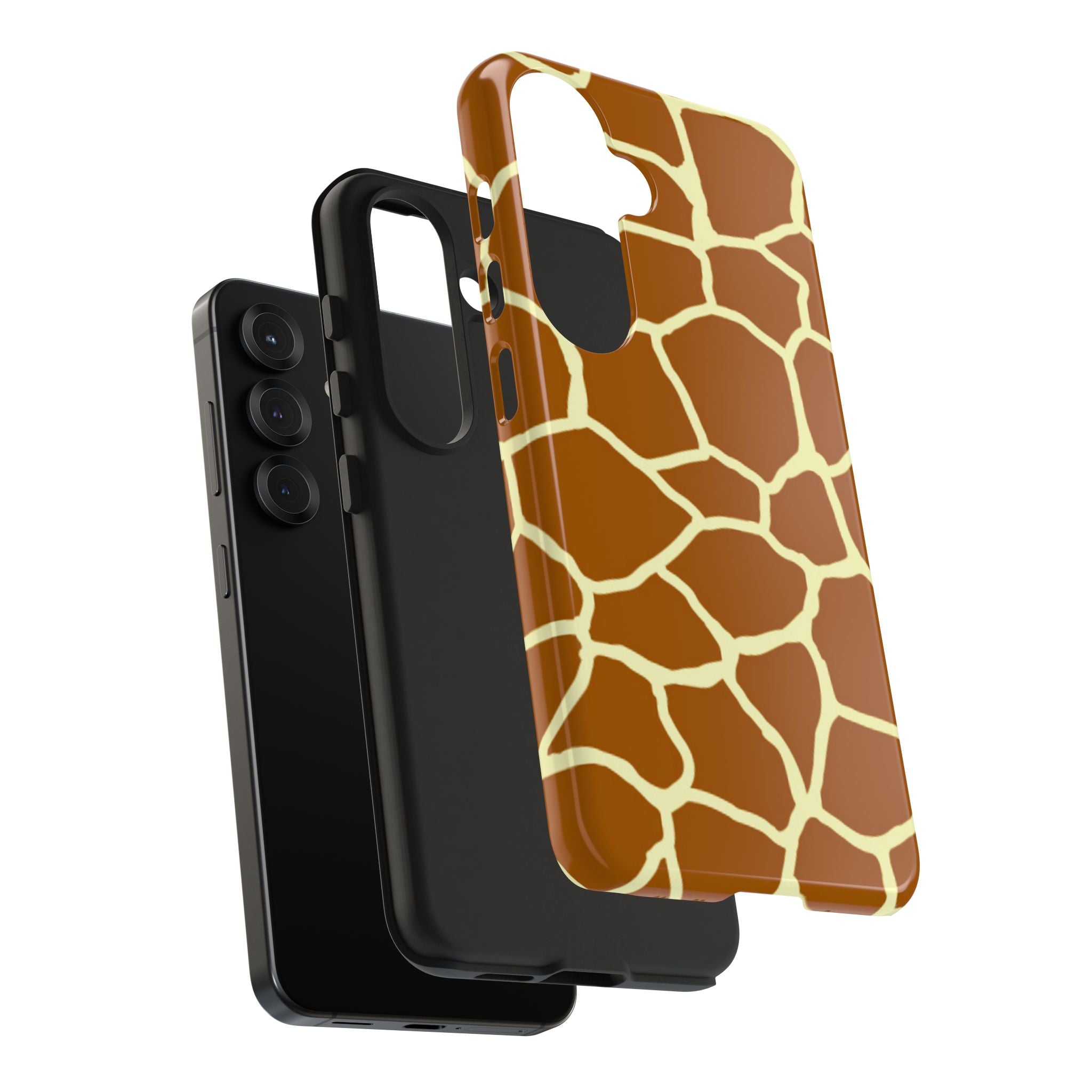 Giraffe Print Tough Phone Case — Durable Safari Animal Pattern Protective Cover