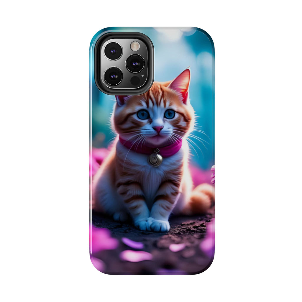Cute Ginger Kitten Tough Phone Case — Protective iPhone Case with Adorable Cat Design