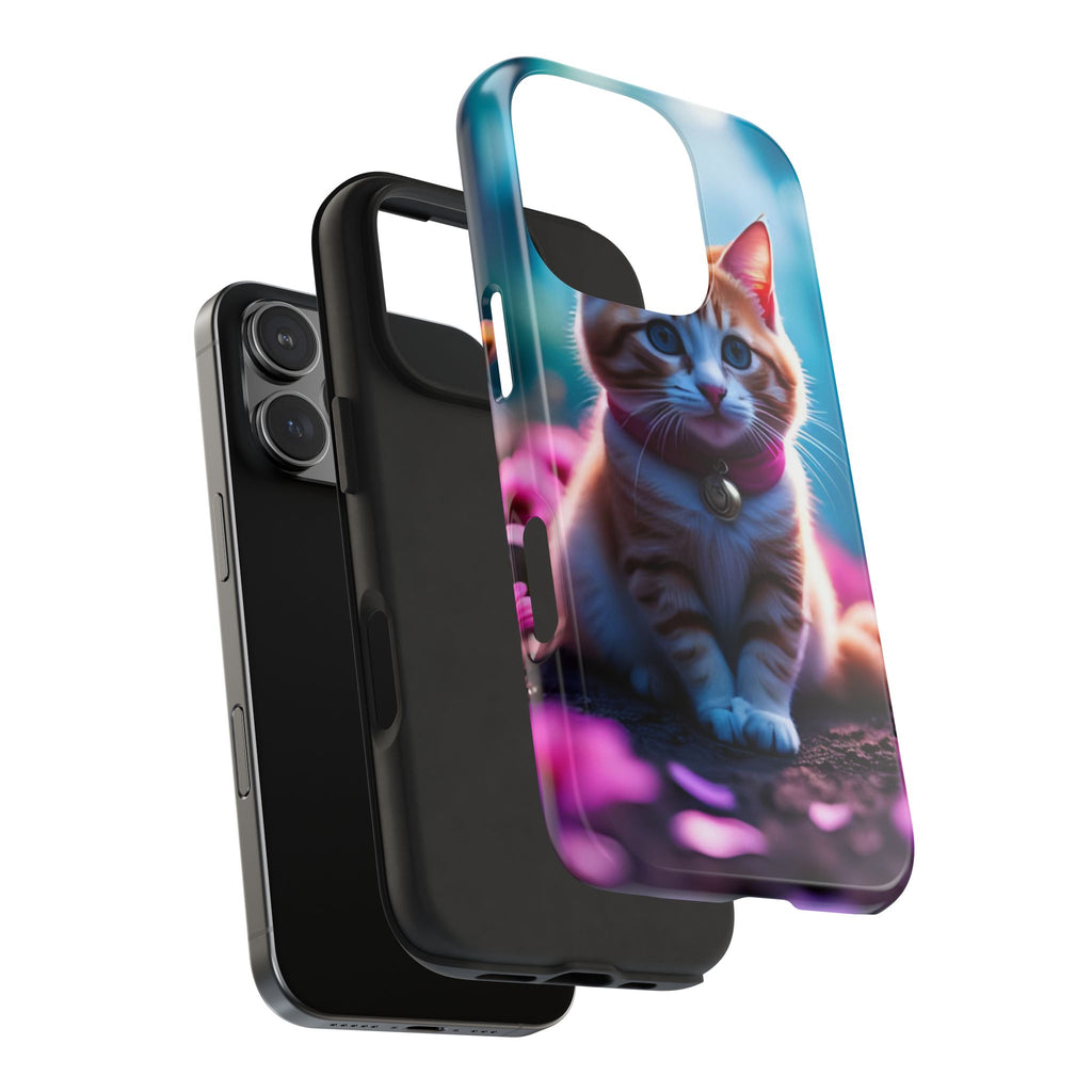 Cute Ginger Kitten Tough Phone Case — Protective iPhone Case with Adorable Cat Design