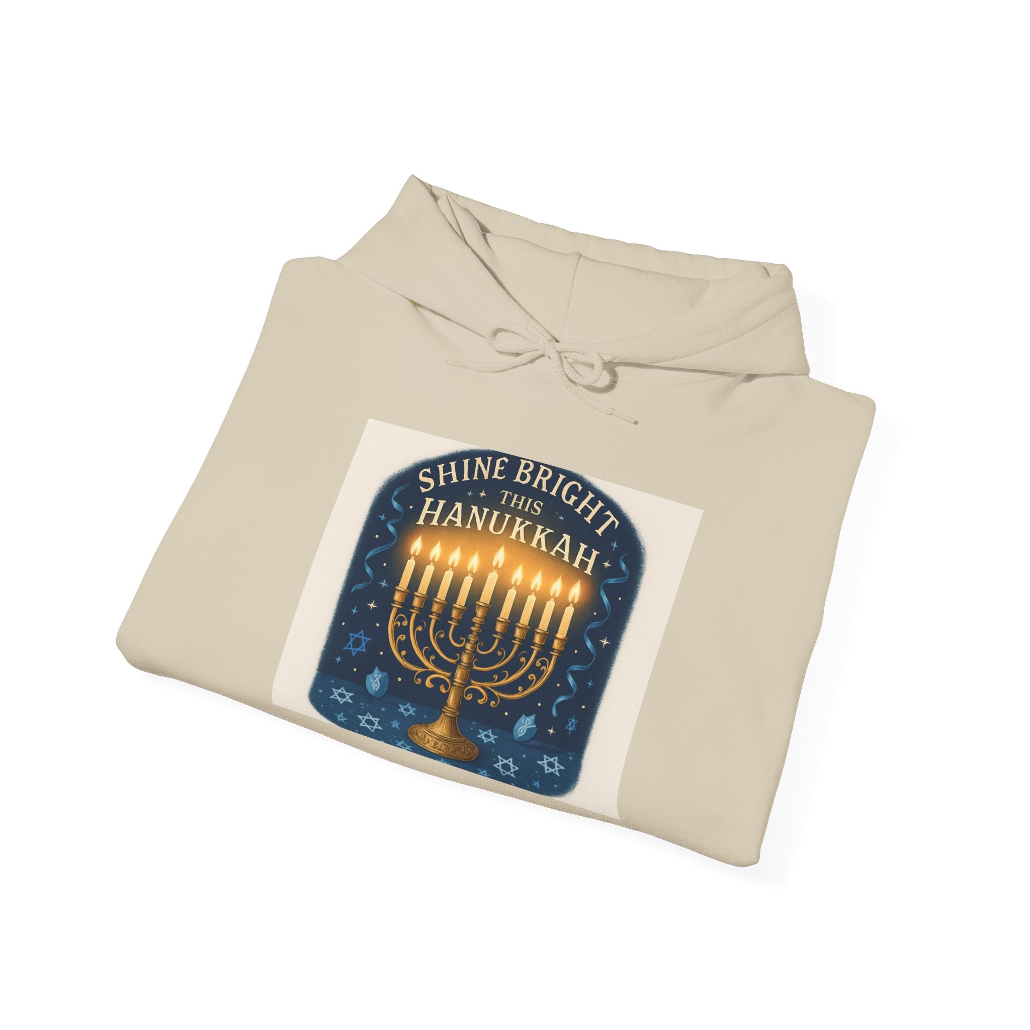 Hanukkah Menorah Hoodie – Shine Bright Hanukkah Sweatshirt