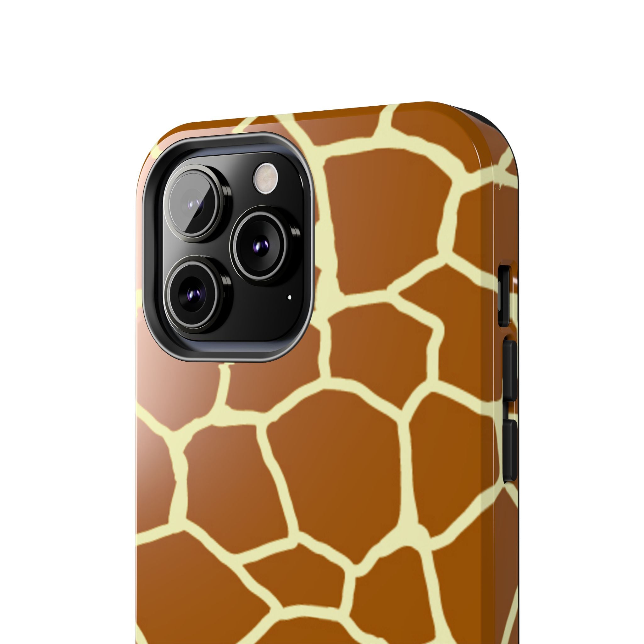 Giraffe Print Tough Phone Case — Durable Safari Animal Pattern Protective Cover
