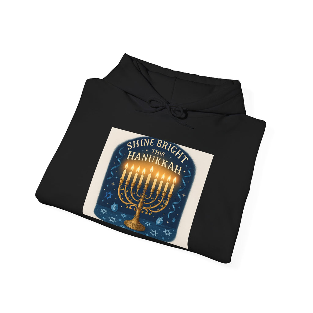 Hanukkah Menorah Hoodie – Shine Bright Hanukkah Sweatshirt