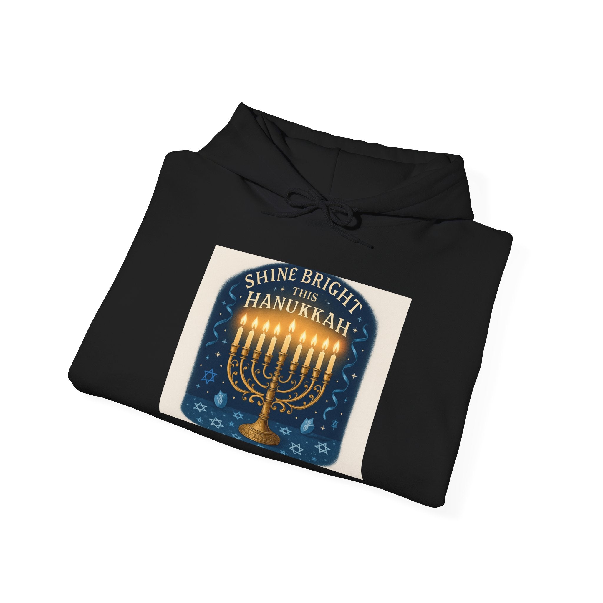 Hanukkah Menorah Hoodie – Shine Bright Hanukkah Sweatshirt
