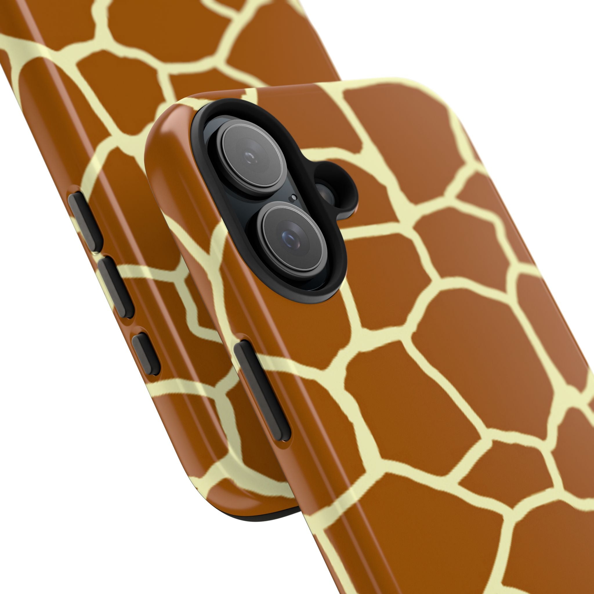 Giraffe Print Tough Phone Case — Durable Safari Animal Pattern Protective Cover