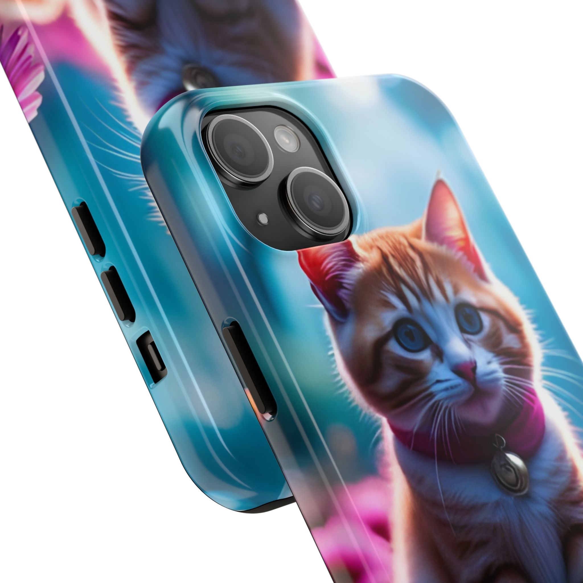 Cute Ginger Kitten Tough Phone Case — Protective iPhone Case with Adorable Cat Design