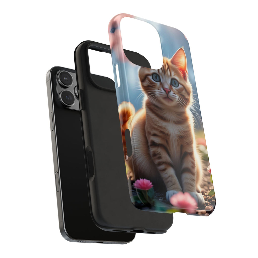 Cute Ginger Kitten Tough Phone Case — Protective Cute Cat iPhone Case