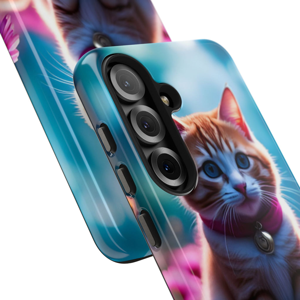 Cute Ginger Kitten Tough Phone Case — Protective iPhone Case with Adorable Cat Design
