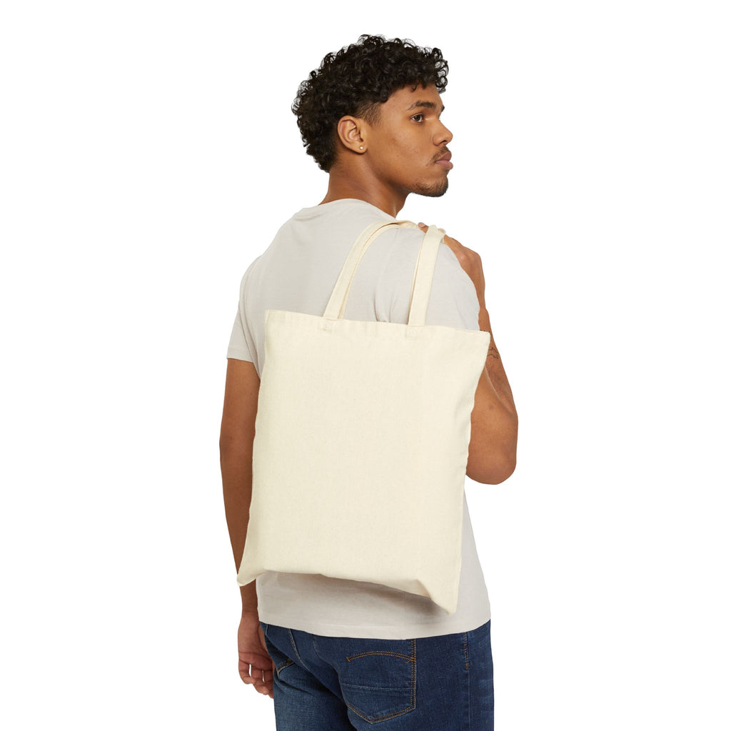 Hanukkah Menorah Tote Bag — "Shine Bright This Hanukkah" Cotton Canvas Gift Tote