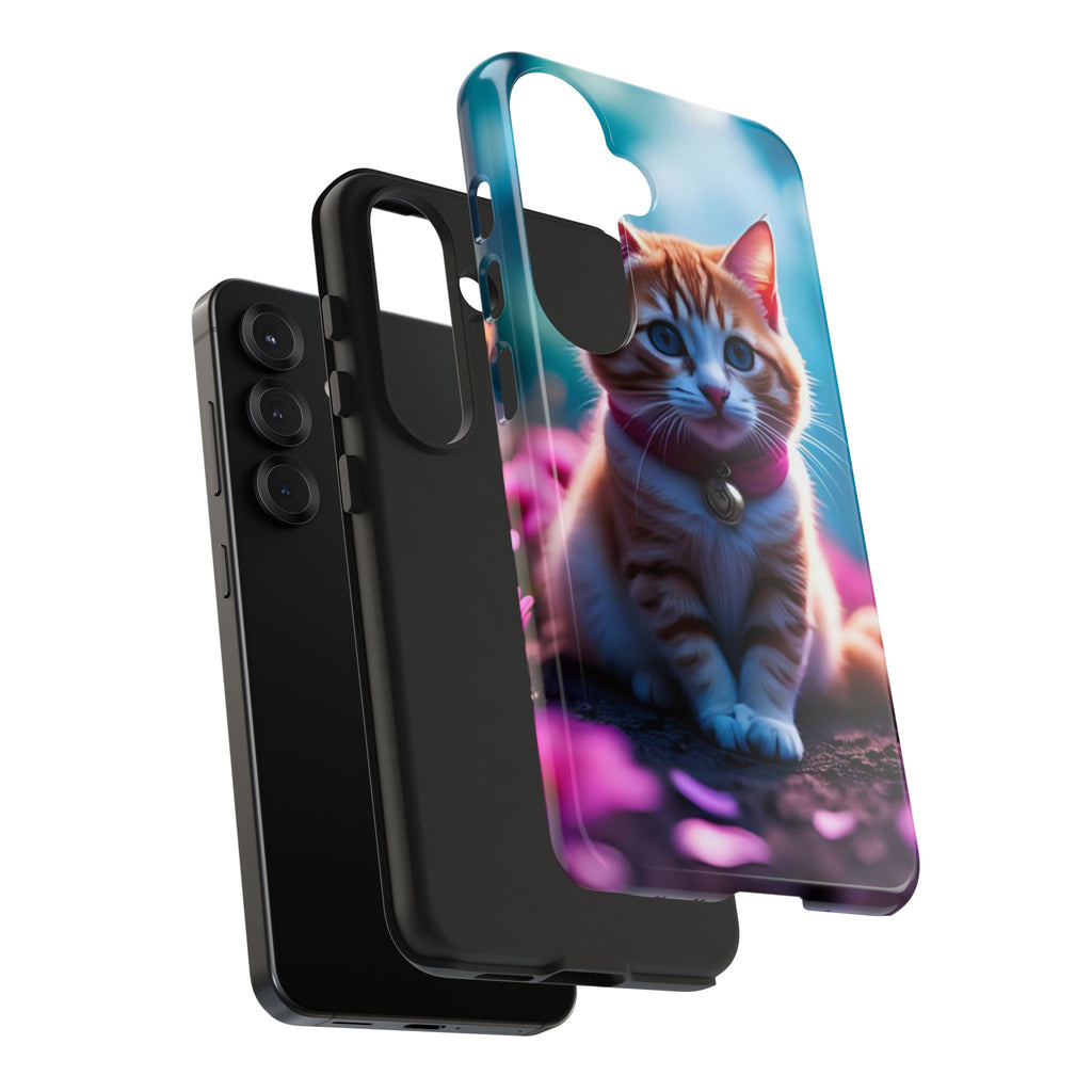 Cute Ginger Kitten Tough Phone Case — Protective iPhone Case with Adorable Cat Design