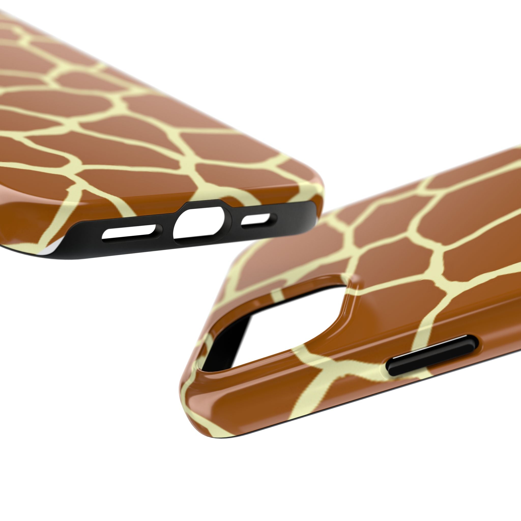 Giraffe Print Tough Phone Case — Durable Safari Animal Pattern Protective Cover