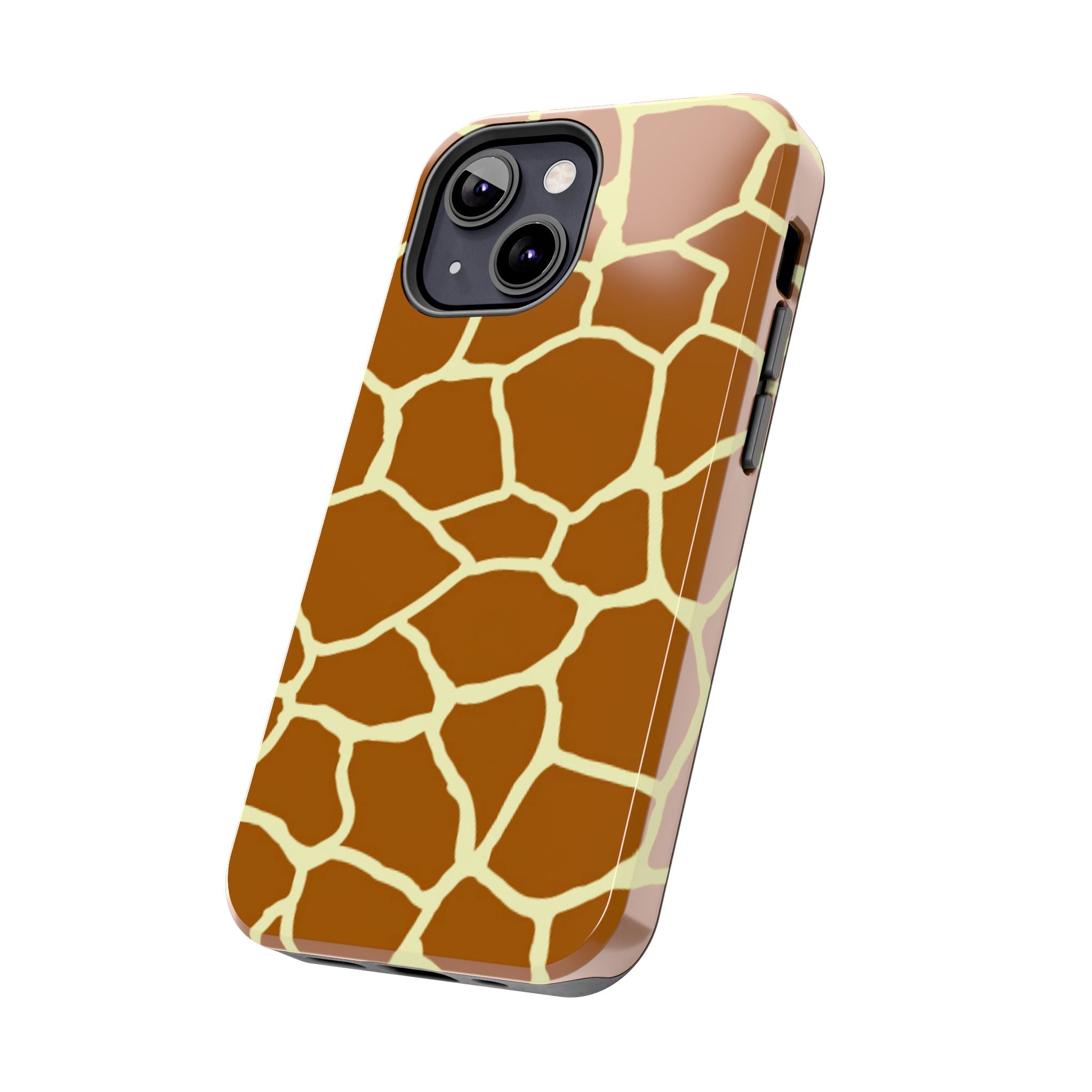 Giraffe Print Tough Phone Case — Durable Safari Animal Pattern Protective Cover