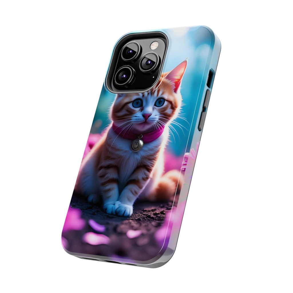 Cute Ginger Kitten Tough Phone Case — Protective iPhone Case with Adorable Cat Design