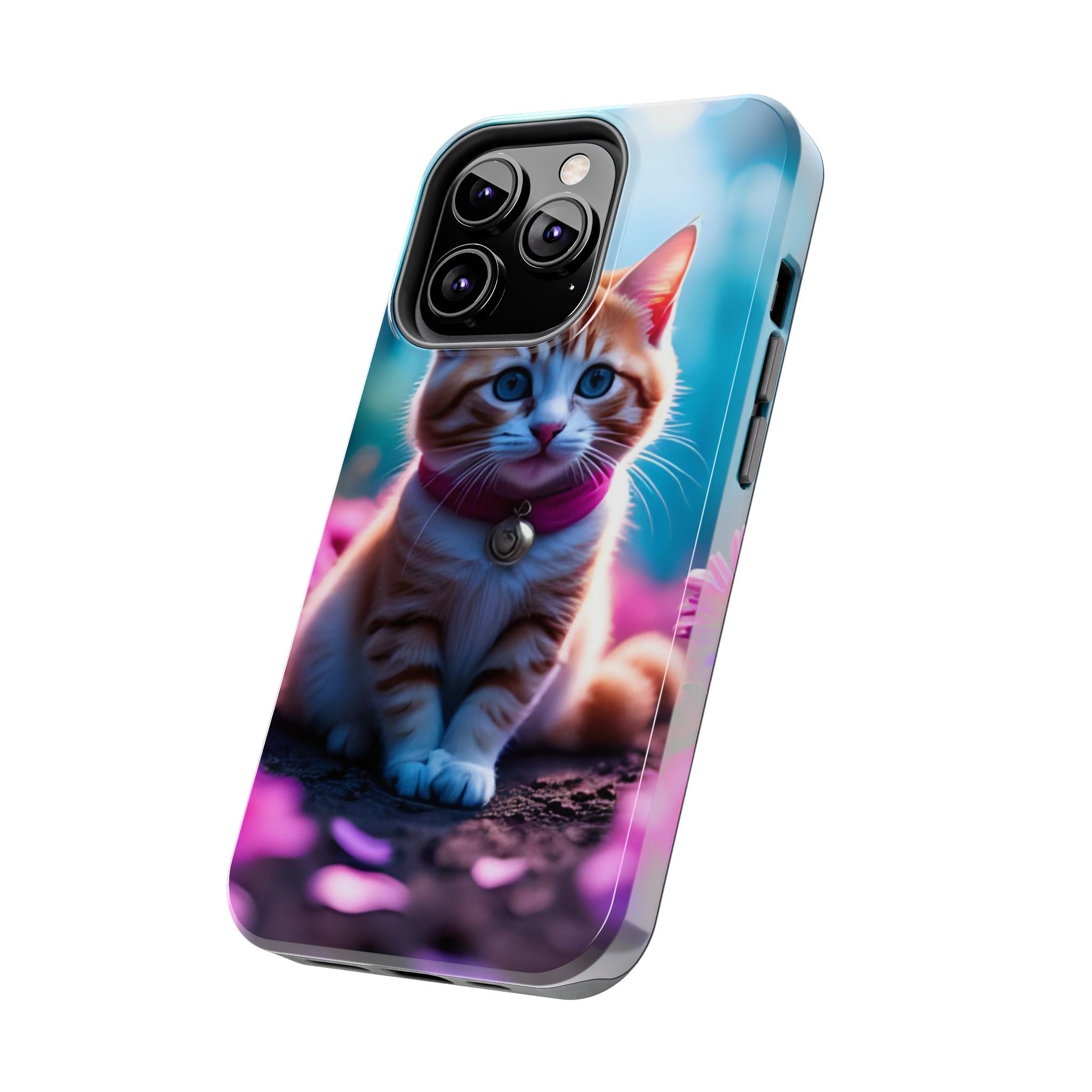 Cute Ginger Kitten Tough Phone Case — Protective iPhone Case with Adorable Cat Design