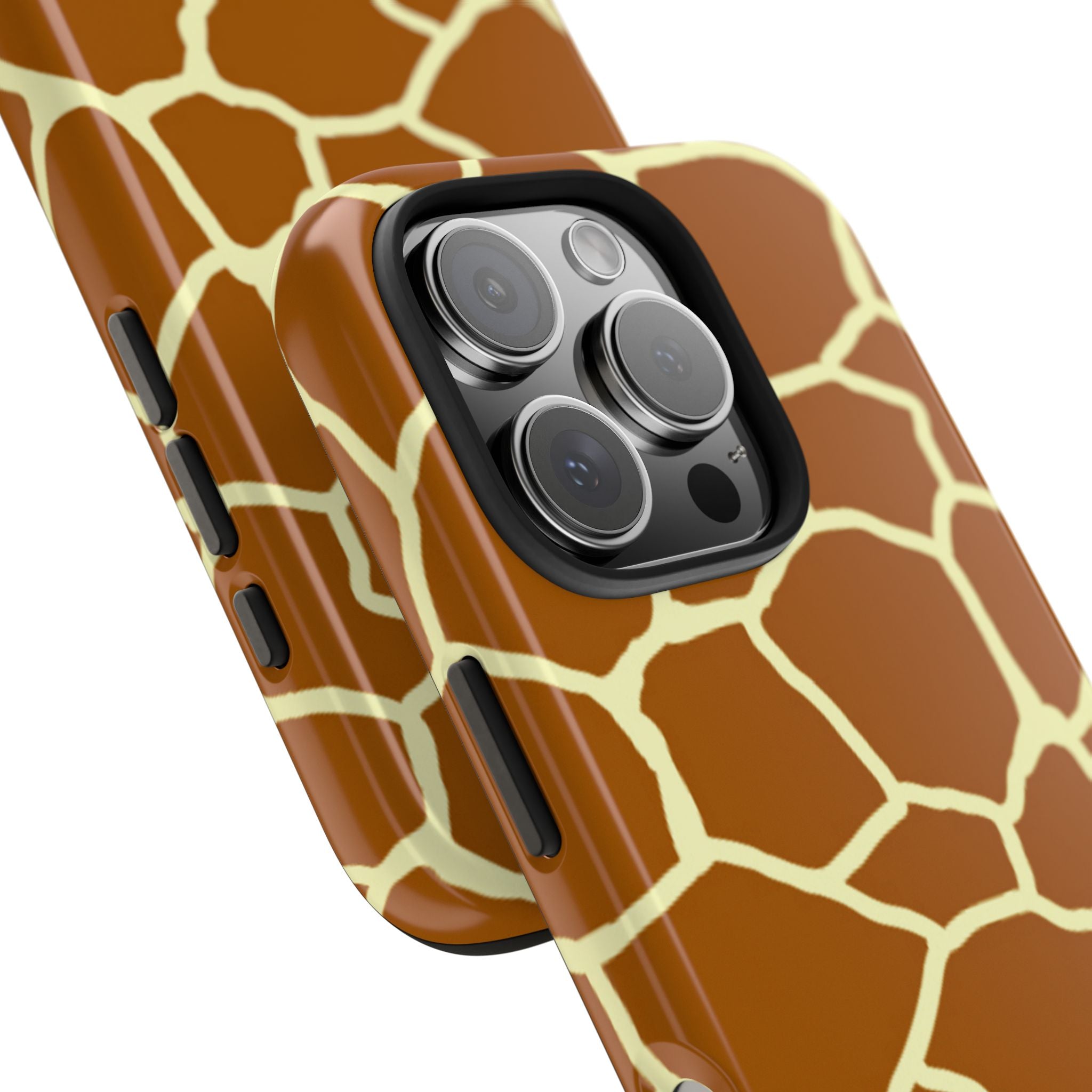 Giraffe Print Tough Phone Case — Durable Safari Animal Pattern Protective Cover