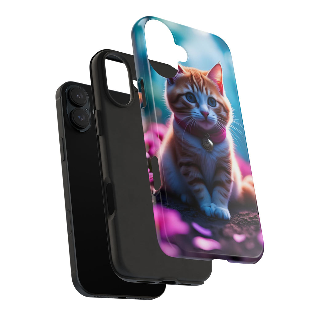 Cute Ginger Kitten Tough Phone Case — Protective iPhone Case with Adorable Cat Design