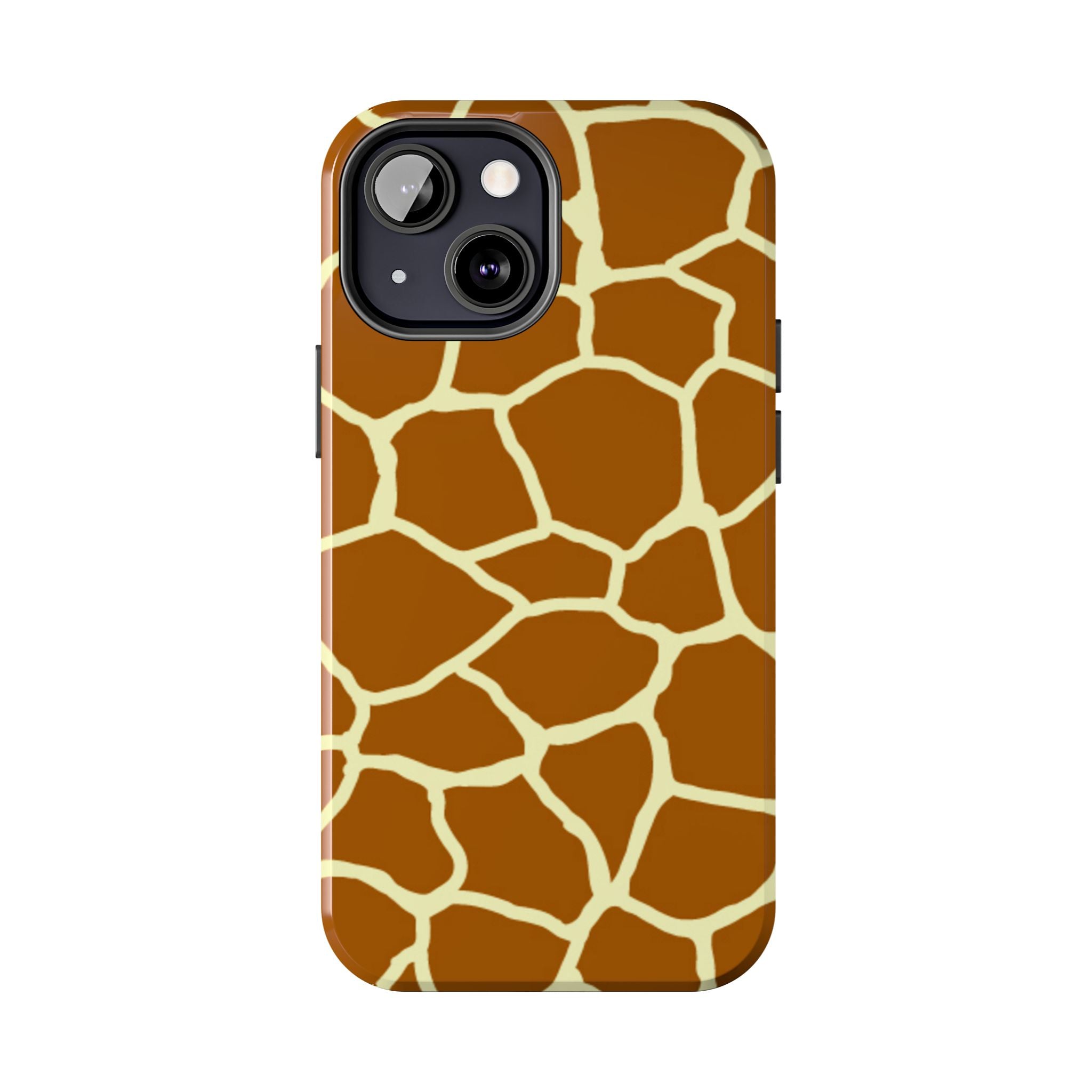 Giraffe Print Tough Phone Case — Durable Safari Animal Pattern Protective Cover