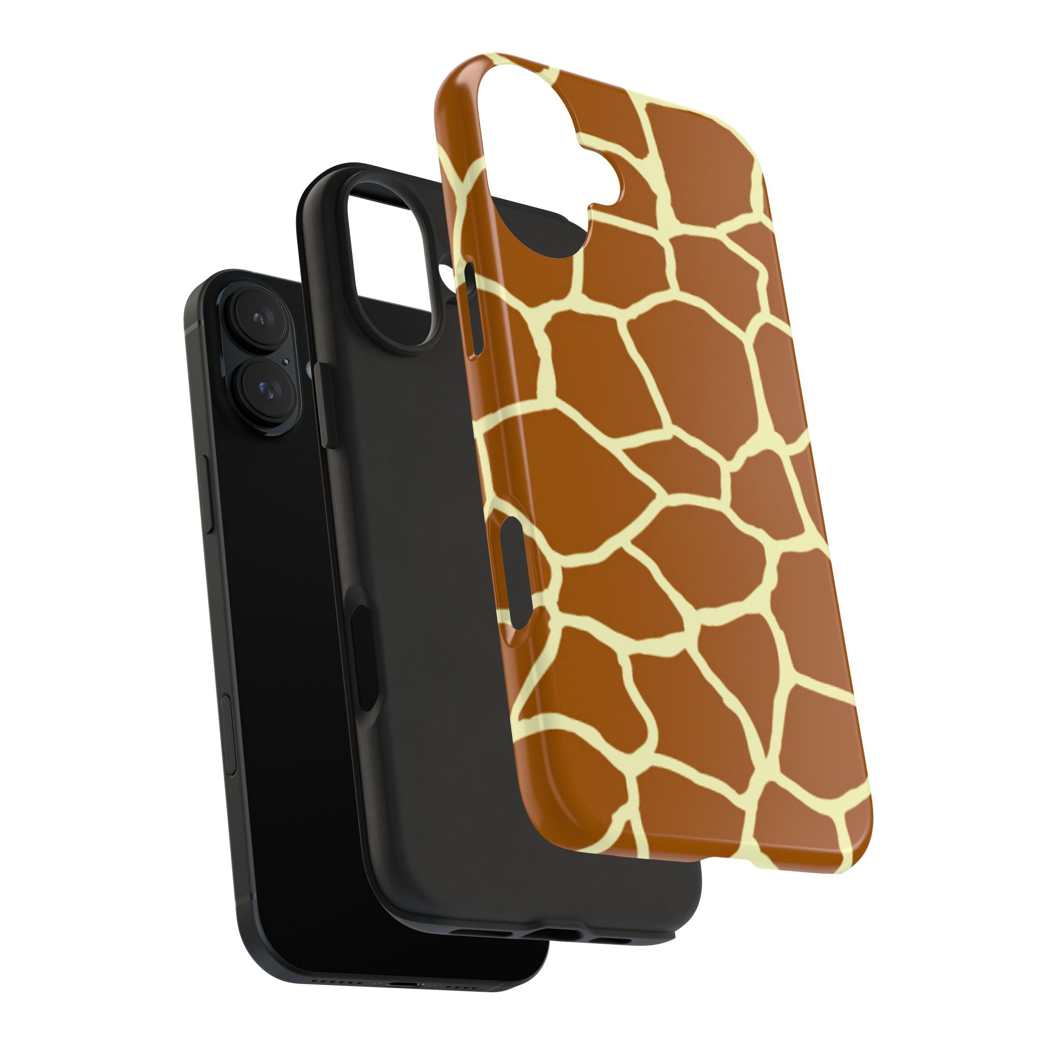 Giraffe Print Tough Phone Case — Durable Safari Animal Pattern Protective Cover