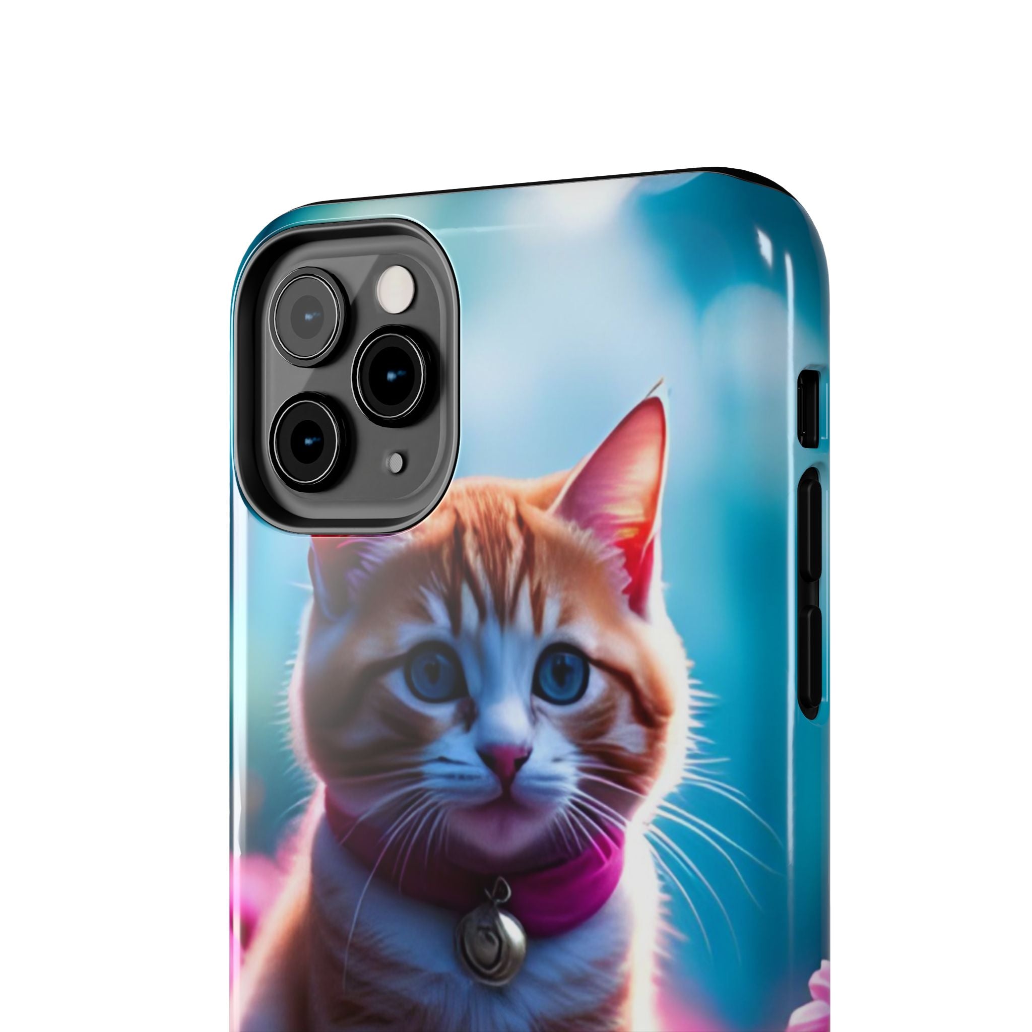 Cute Ginger Kitten Tough Phone Case — Protective iPhone Case with Adorable Cat Design