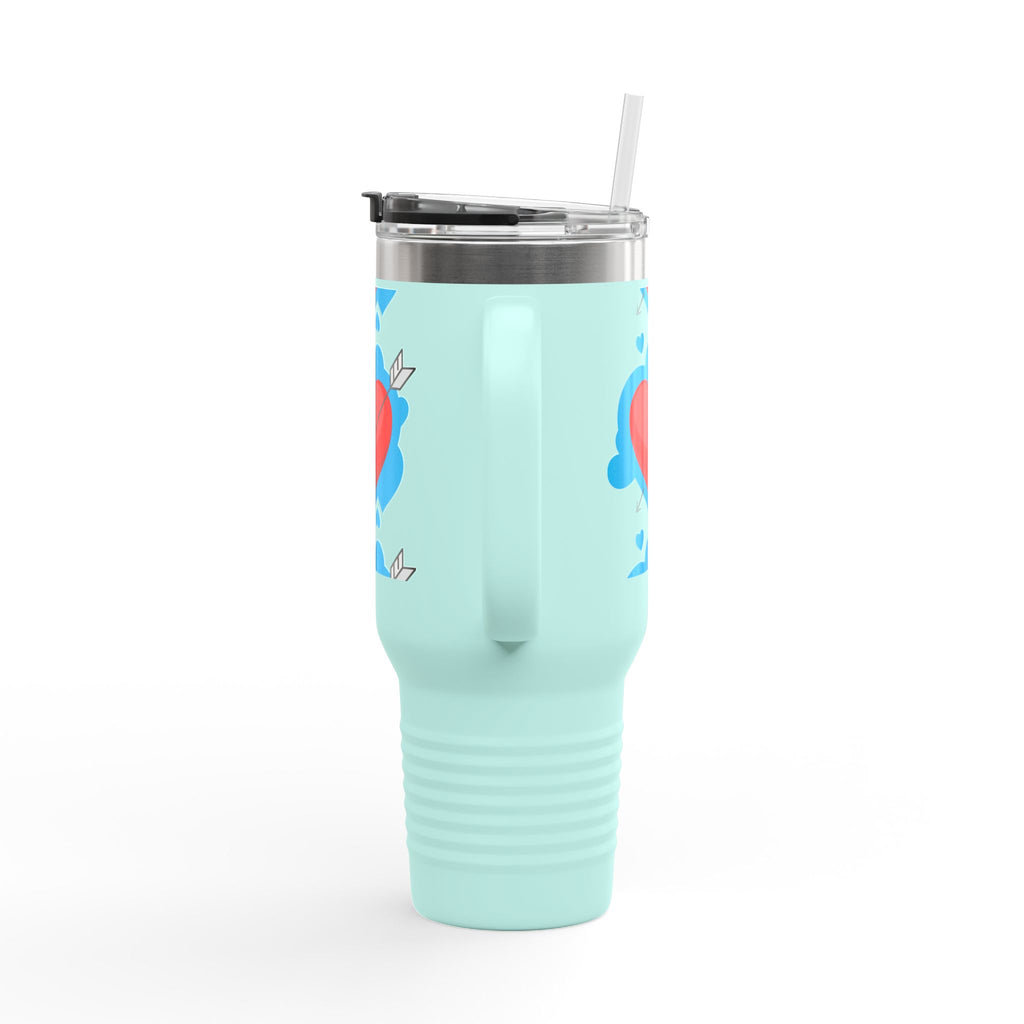 40oz Insulated Travel Mug — Arrowed Heart Love Design