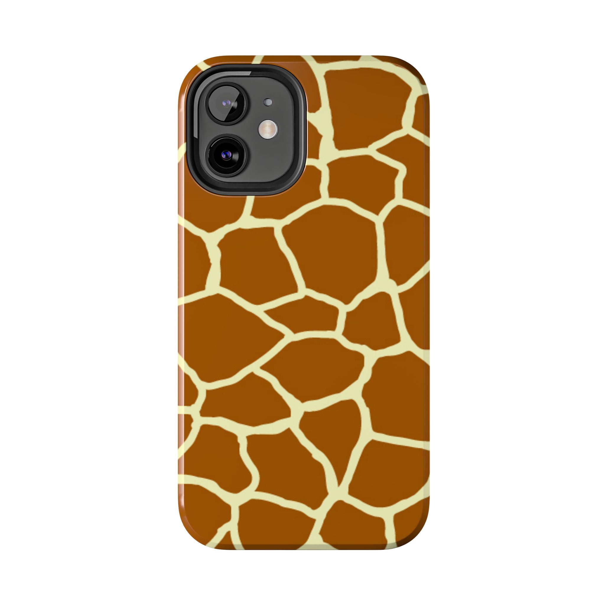 Giraffe Print Tough Phone Case — Durable Safari Animal Pattern Protective Cover