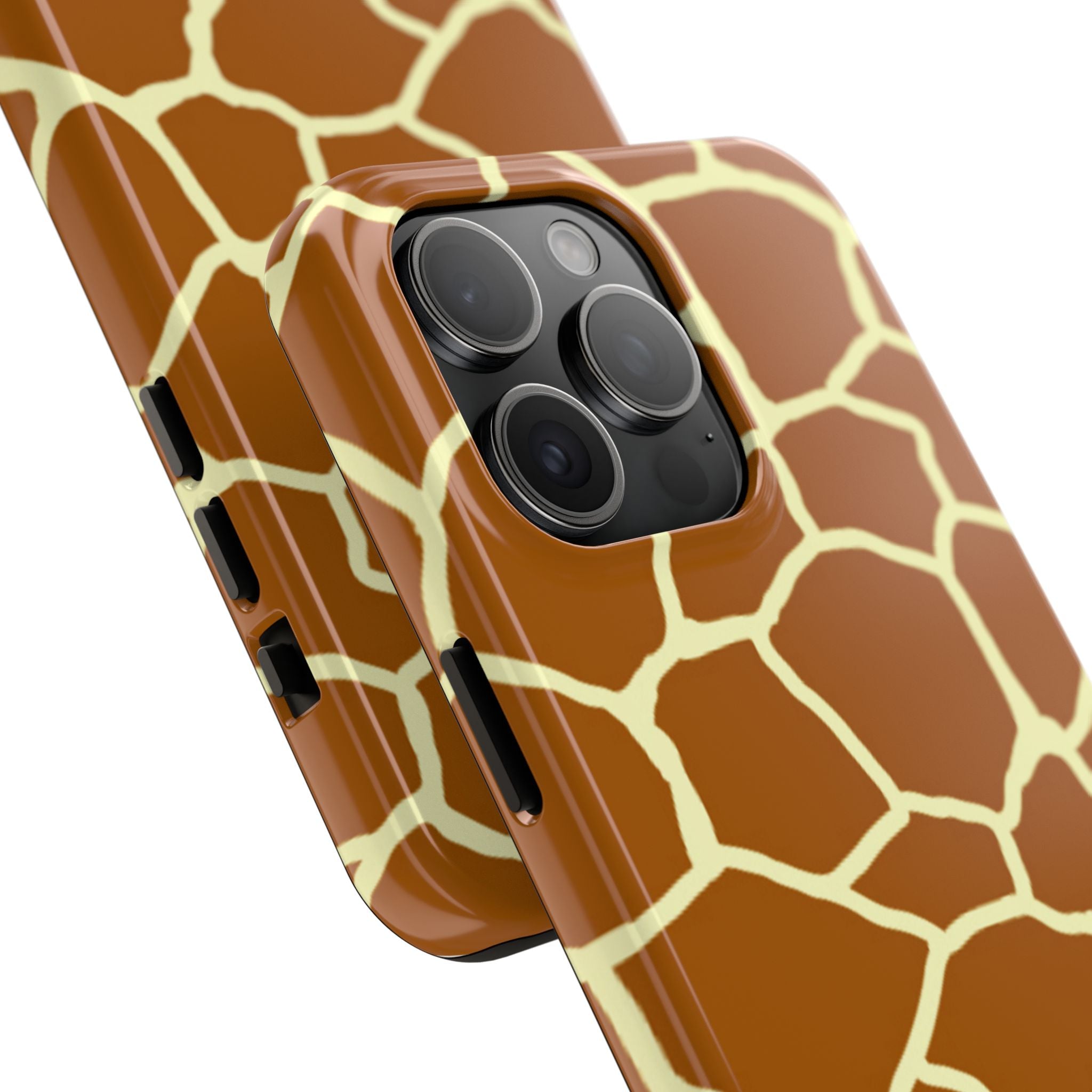 Giraffe Print Tough Phone Case — Durable Safari Animal Pattern Protective Cover