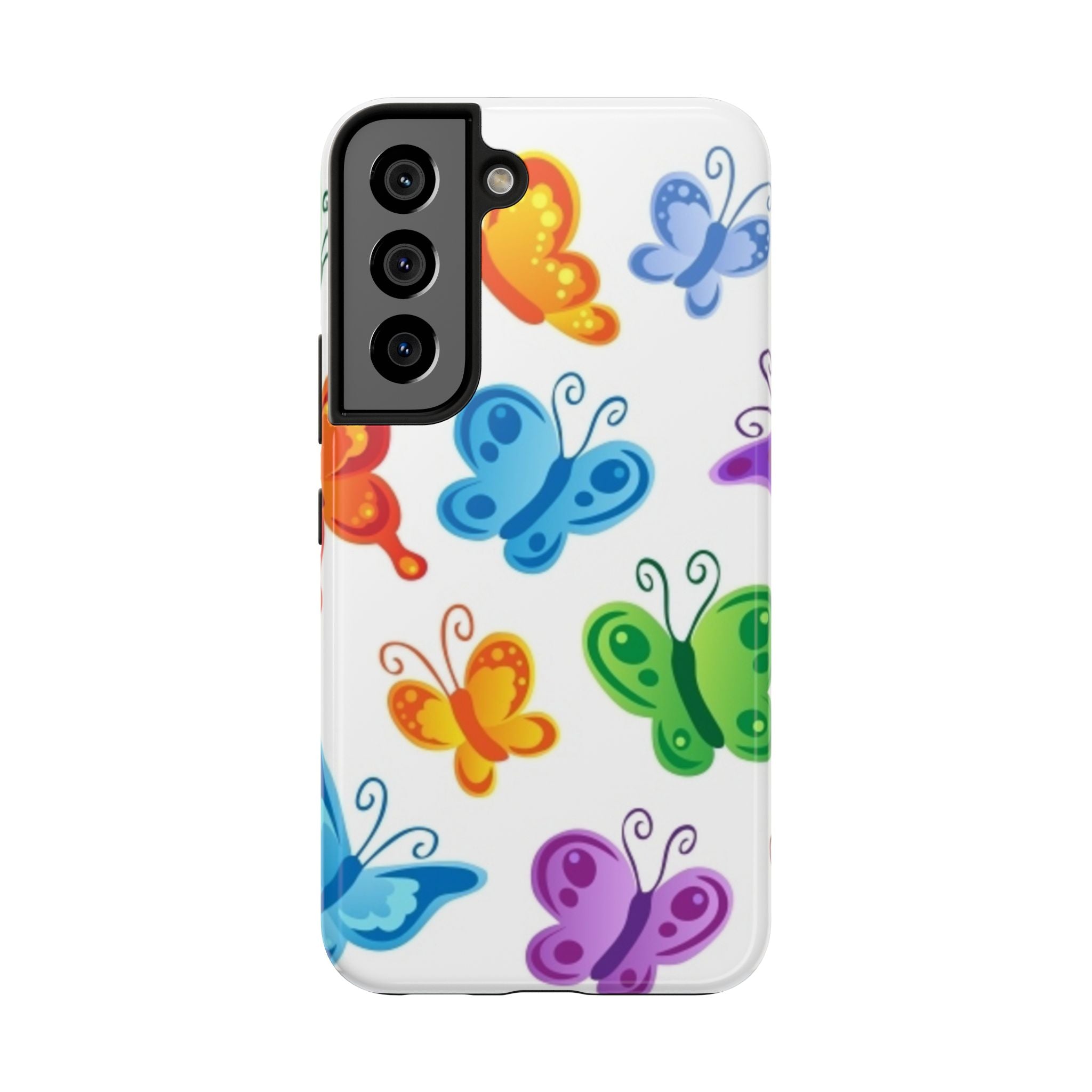 Tough Phone Case — Colorful Rainbow Butterflies Protective Cover