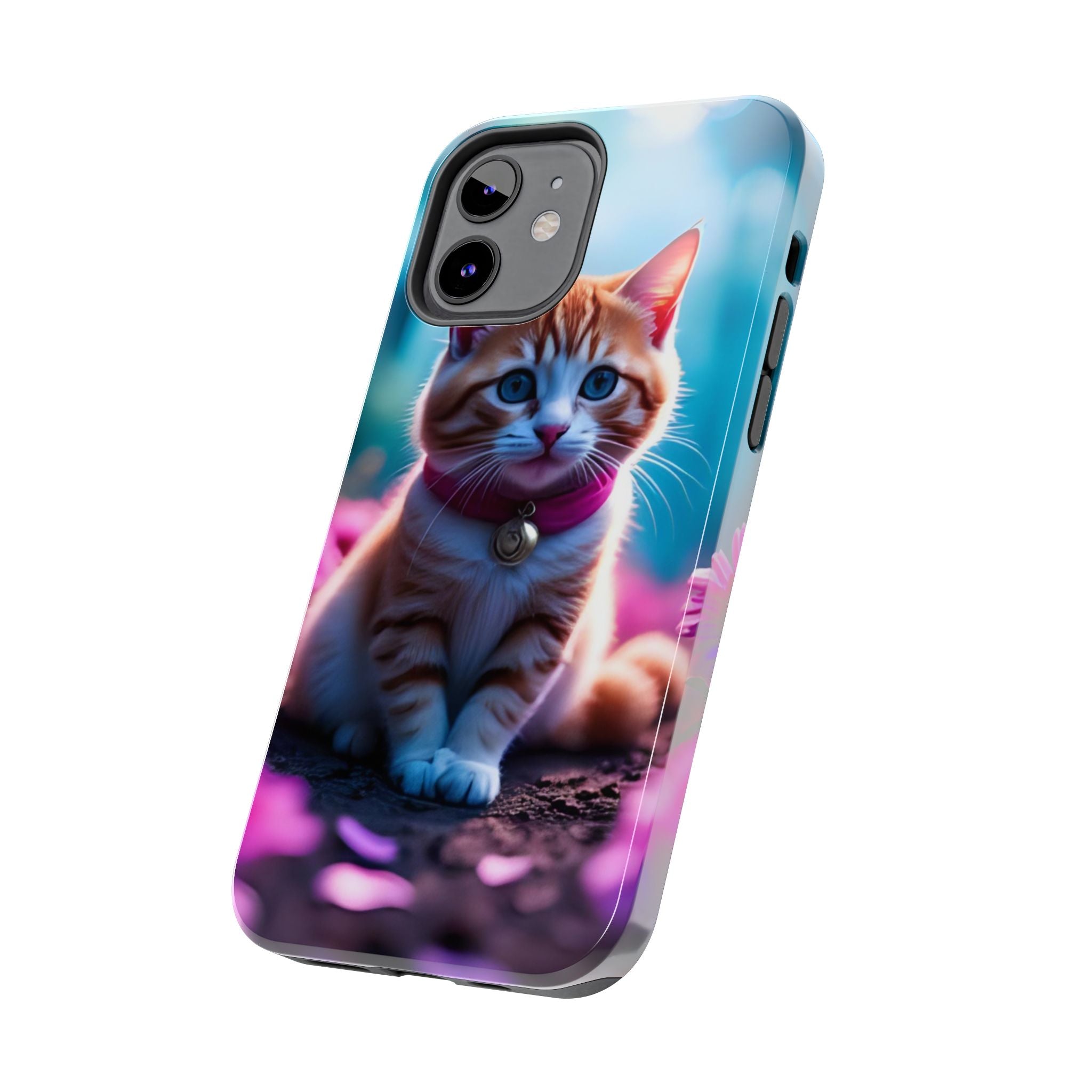Cute Ginger Kitten Tough Phone Case — Protective iPhone Case with Adorable Cat Design