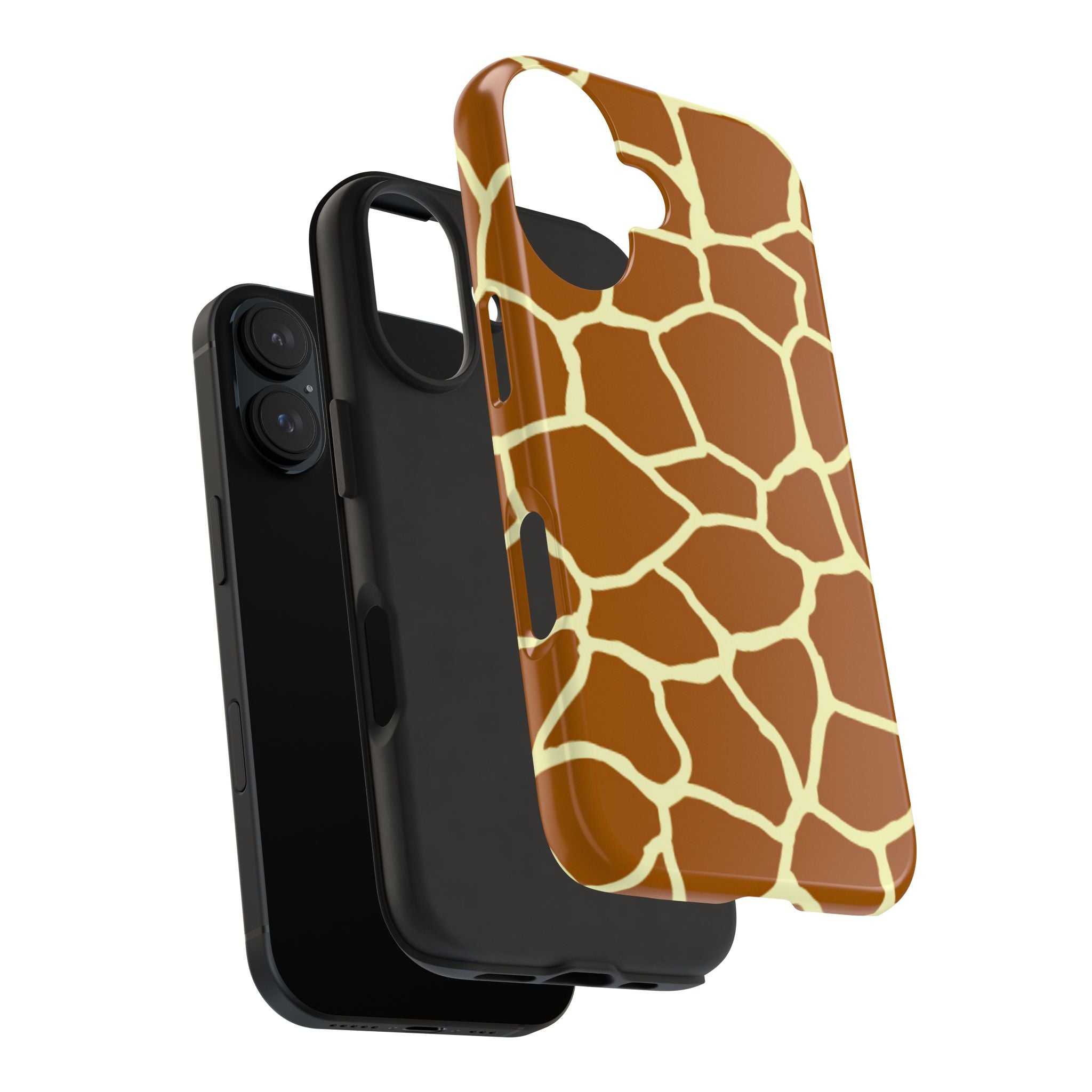 Giraffe Print Tough Phone Case — Durable Safari Animal Pattern Protective Cover