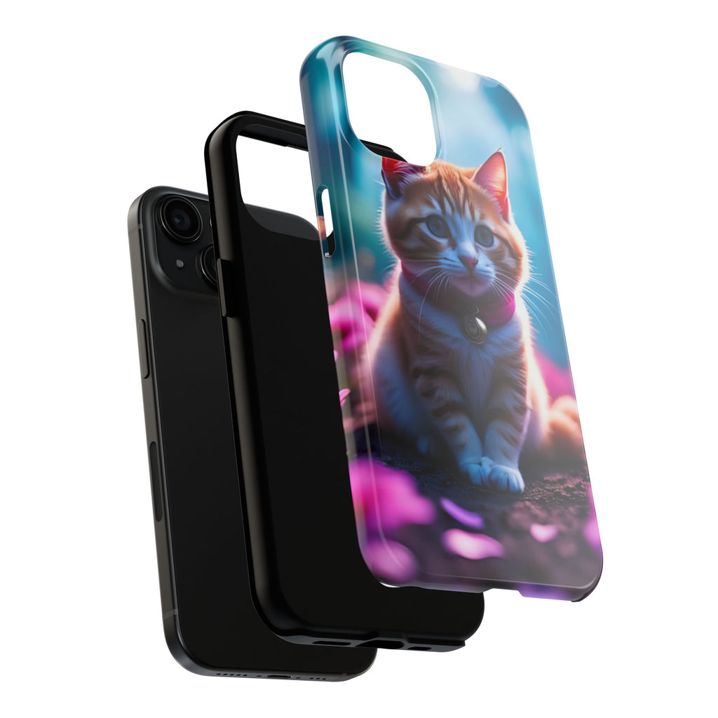 Cute Ginger Kitten Tough Phone Case — Protective iPhone Case with Adorable Cat Design