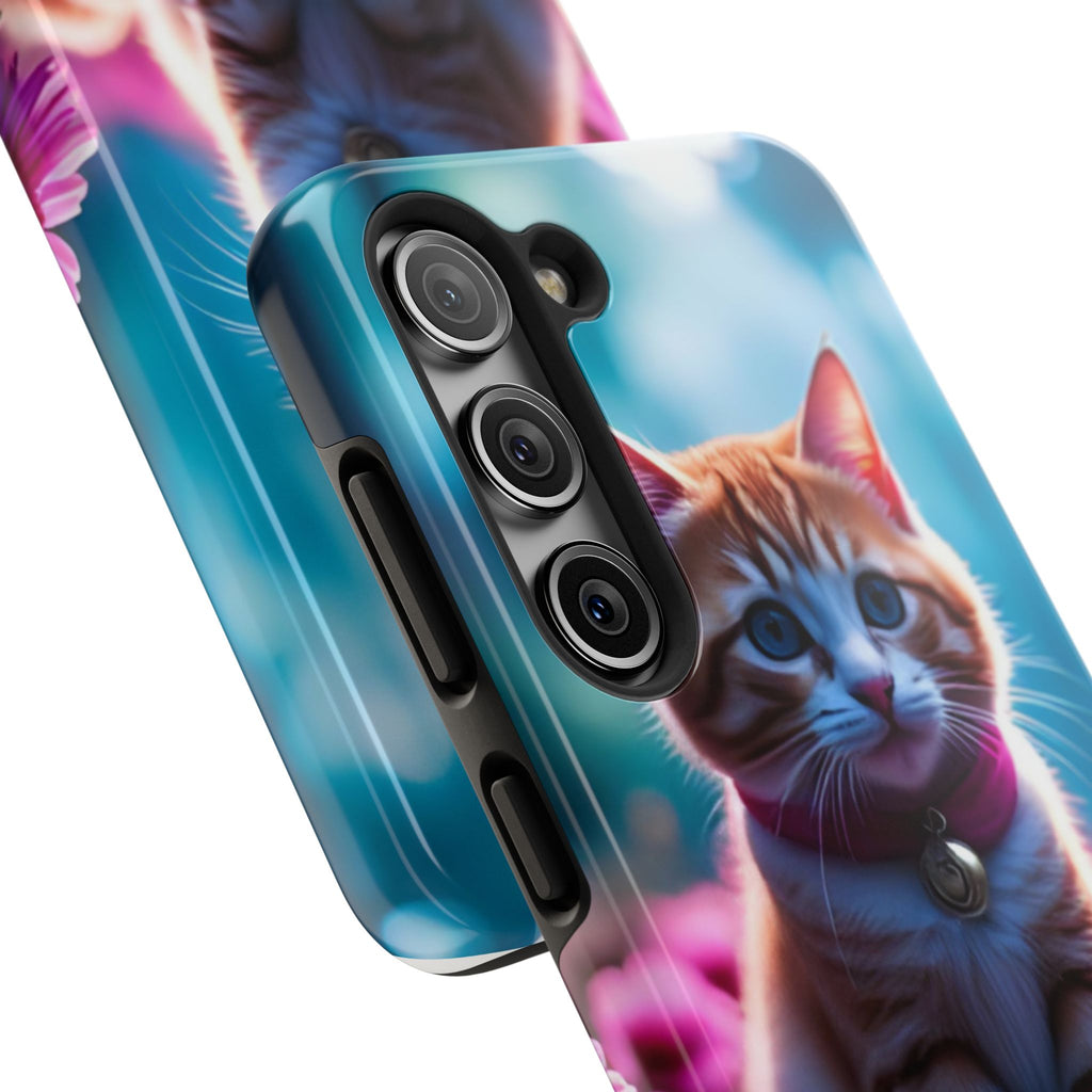 Cute Ginger Kitten Tough Phone Case — Protective iPhone Case with Adorable Cat Design