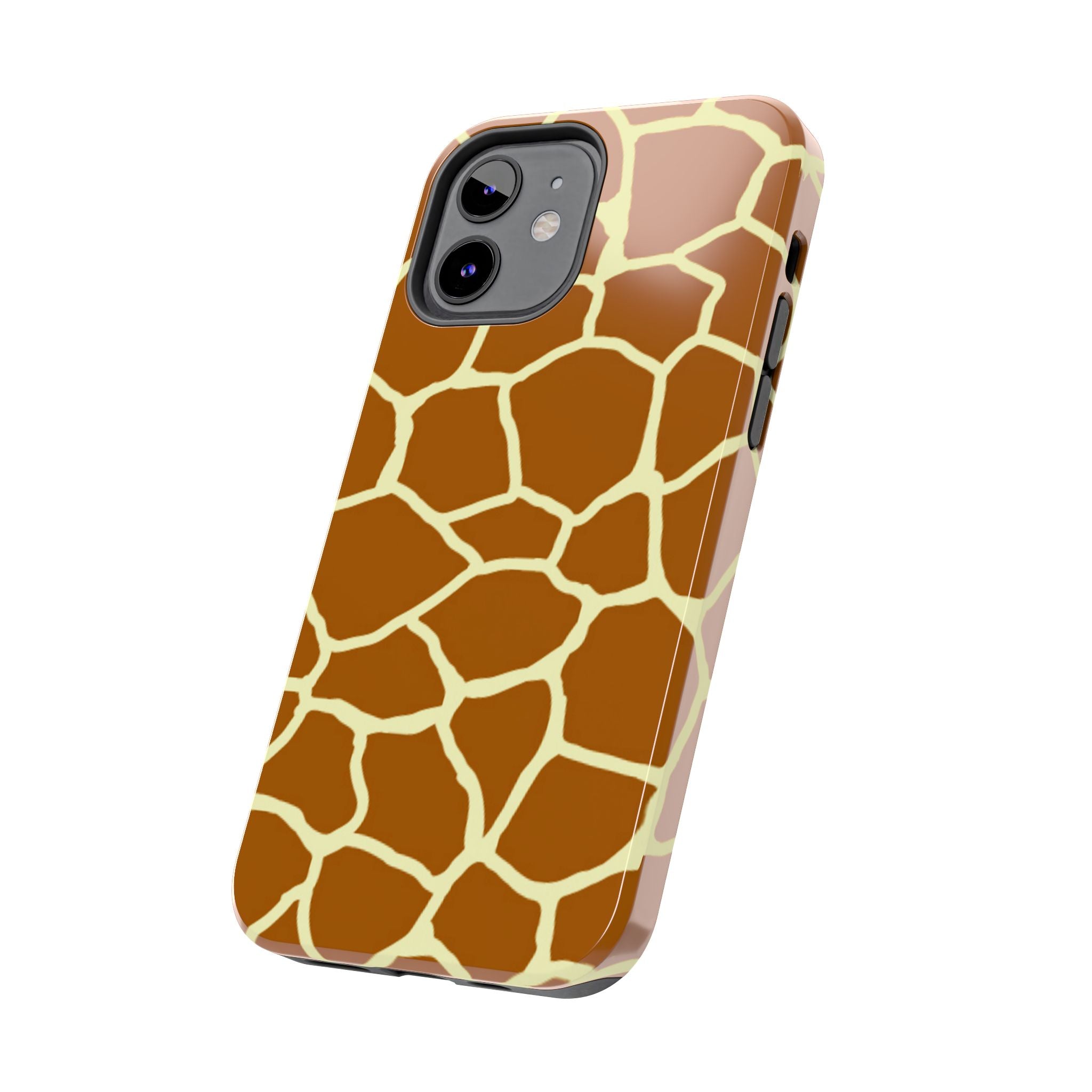 Giraffe Print Tough Phone Case — Durable Safari Animal Pattern Protective Cover