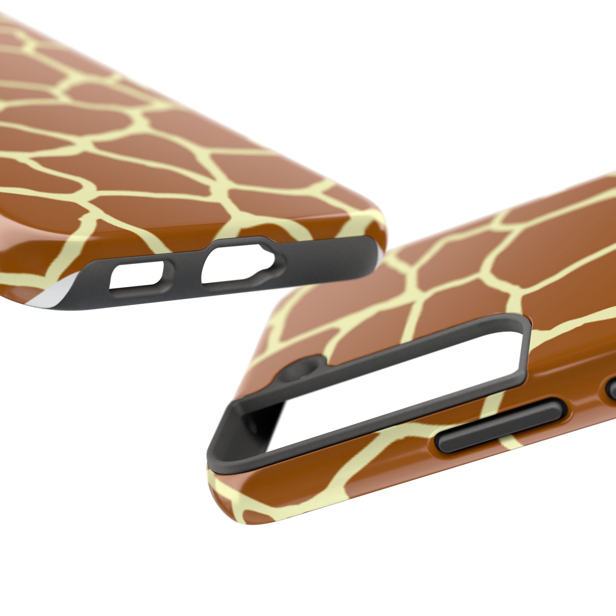 Giraffe Print Tough Phone Case — Durable Safari Animal Pattern Protective Cover