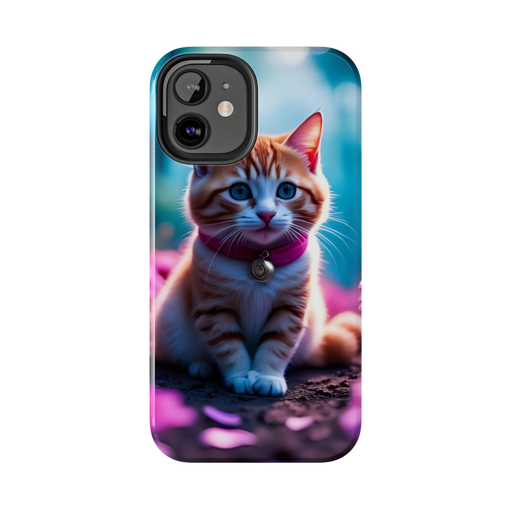 Cute Ginger Kitten Tough Phone Case — Protective iPhone Case with Adorable Cat Design