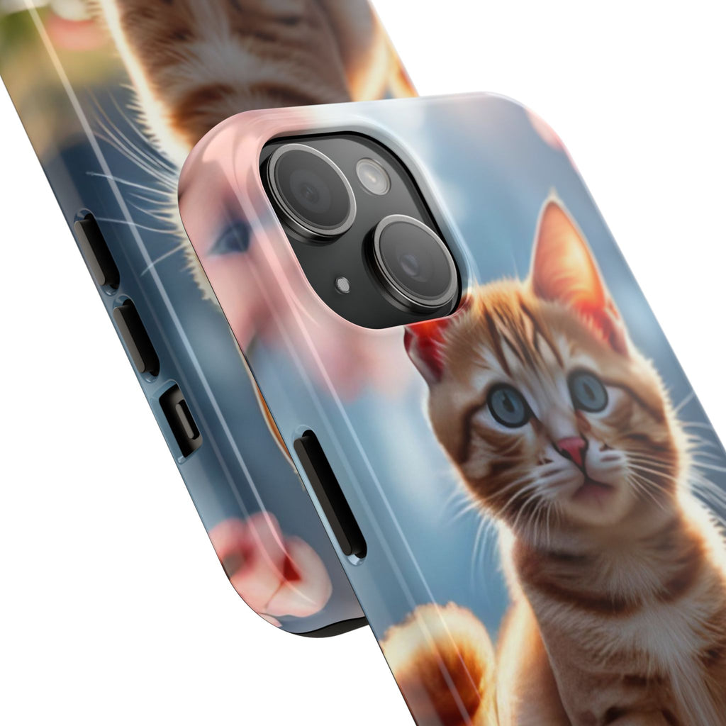 Cute Ginger Kitten Tough Phone Case — Protective Cute Cat iPhone Case