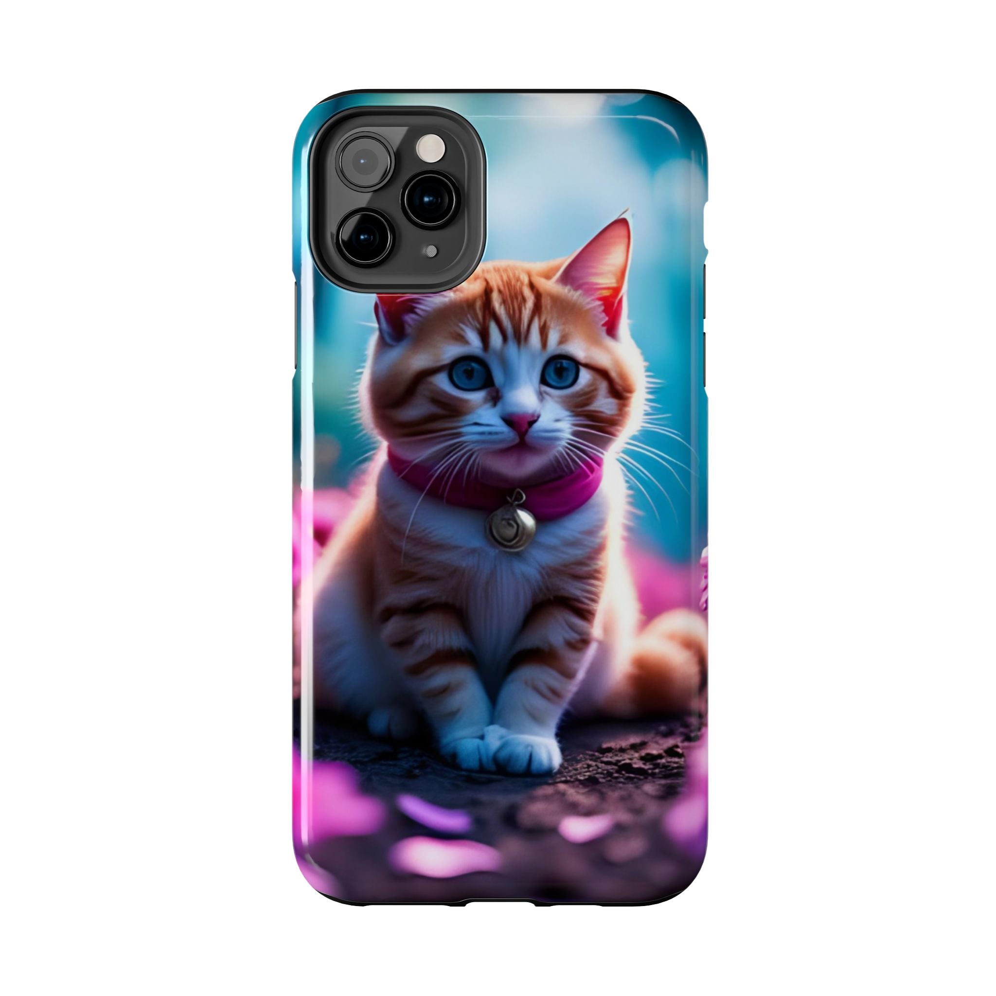 Cute Ginger Kitten Tough Phone Case — Protective iPhone Case with Adorable Cat Design
