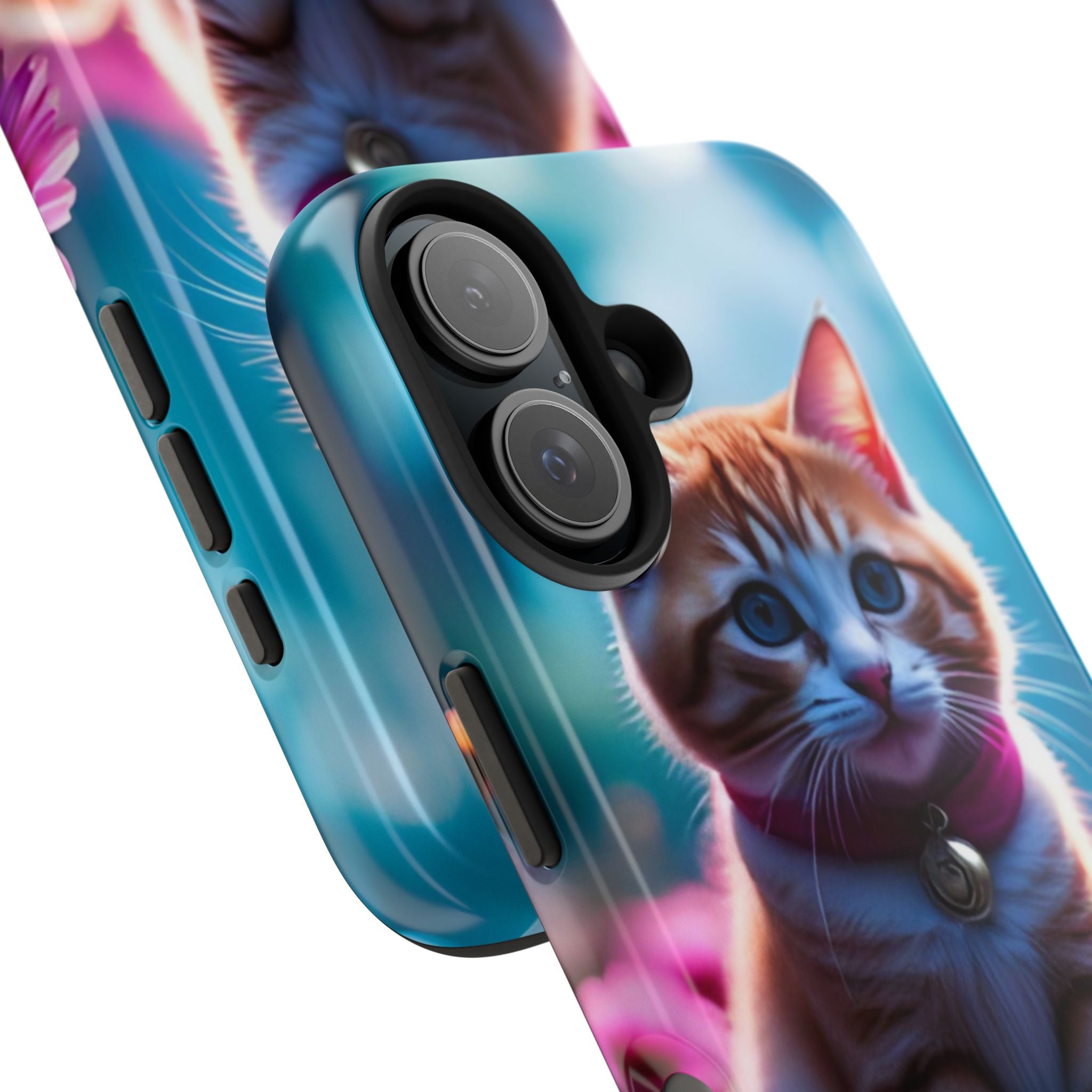 Cute Ginger Kitten Tough Phone Case — Protective iPhone Case with Adorable Cat Design
