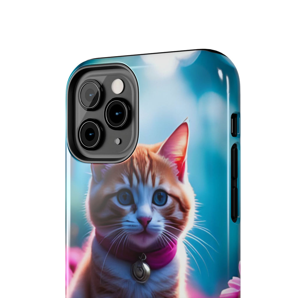 Cute Ginger Kitten Tough Phone Case — Protective iPhone Case with Adorable Cat Design