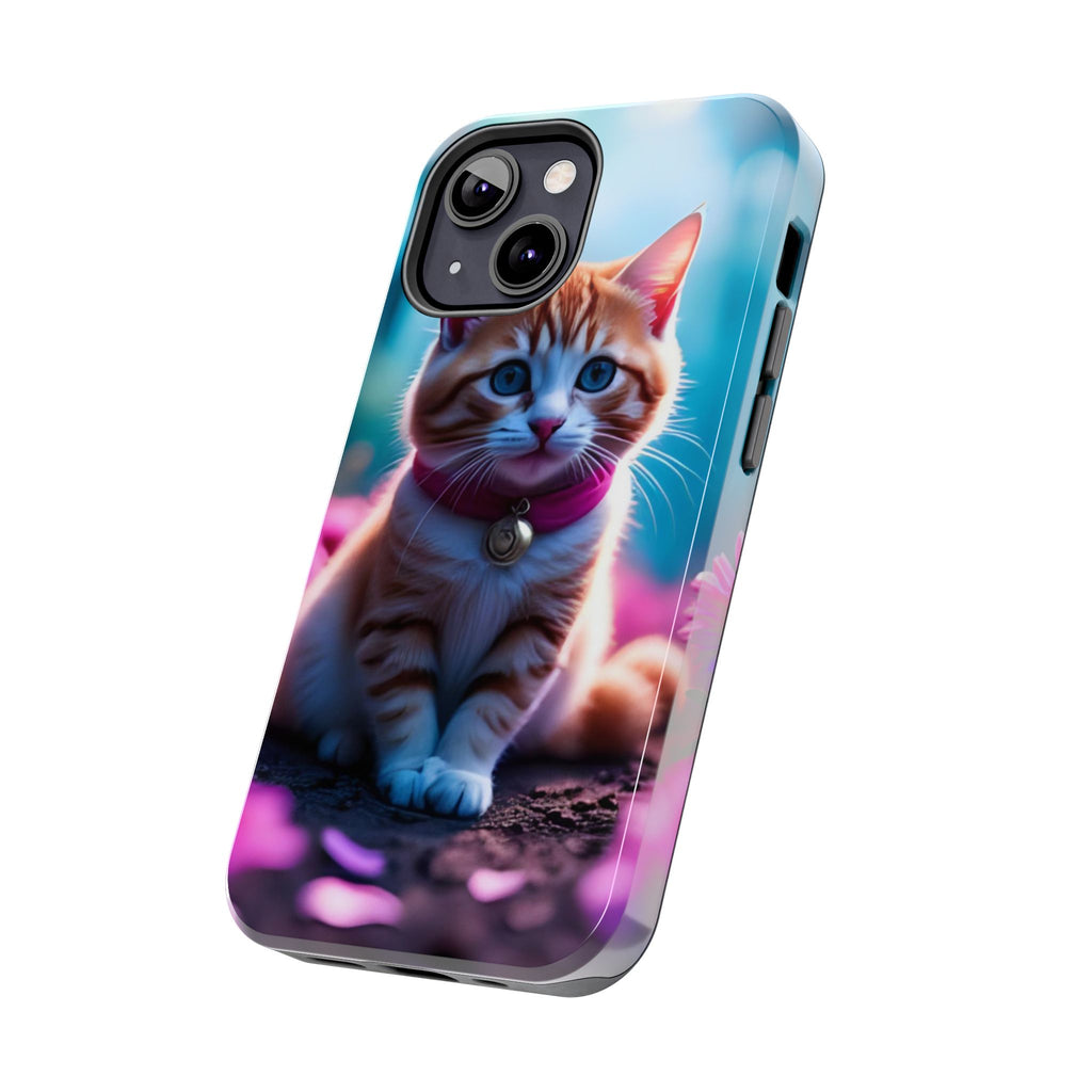 Cute Ginger Kitten Tough Phone Case — Protective iPhone Case with Adorable Cat Design