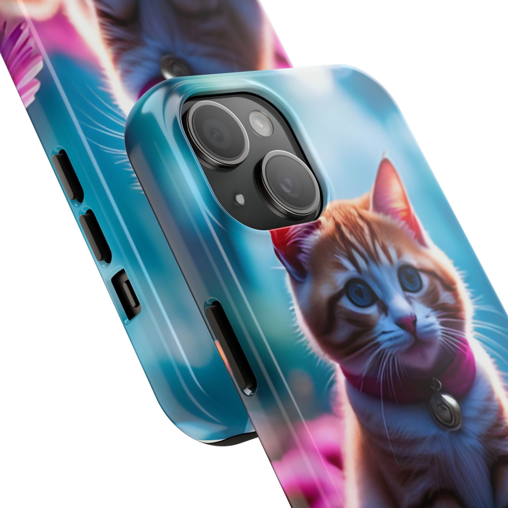 Cute Ginger Kitten Tough Phone Case — Protective iPhone Case with Adorable Cat Design