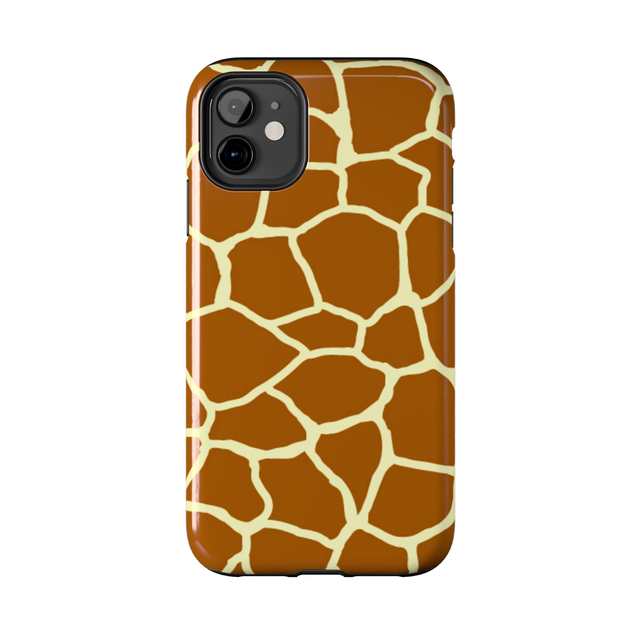 Giraffe Print Tough Phone Case — Durable Safari Animal Pattern Protective Cover