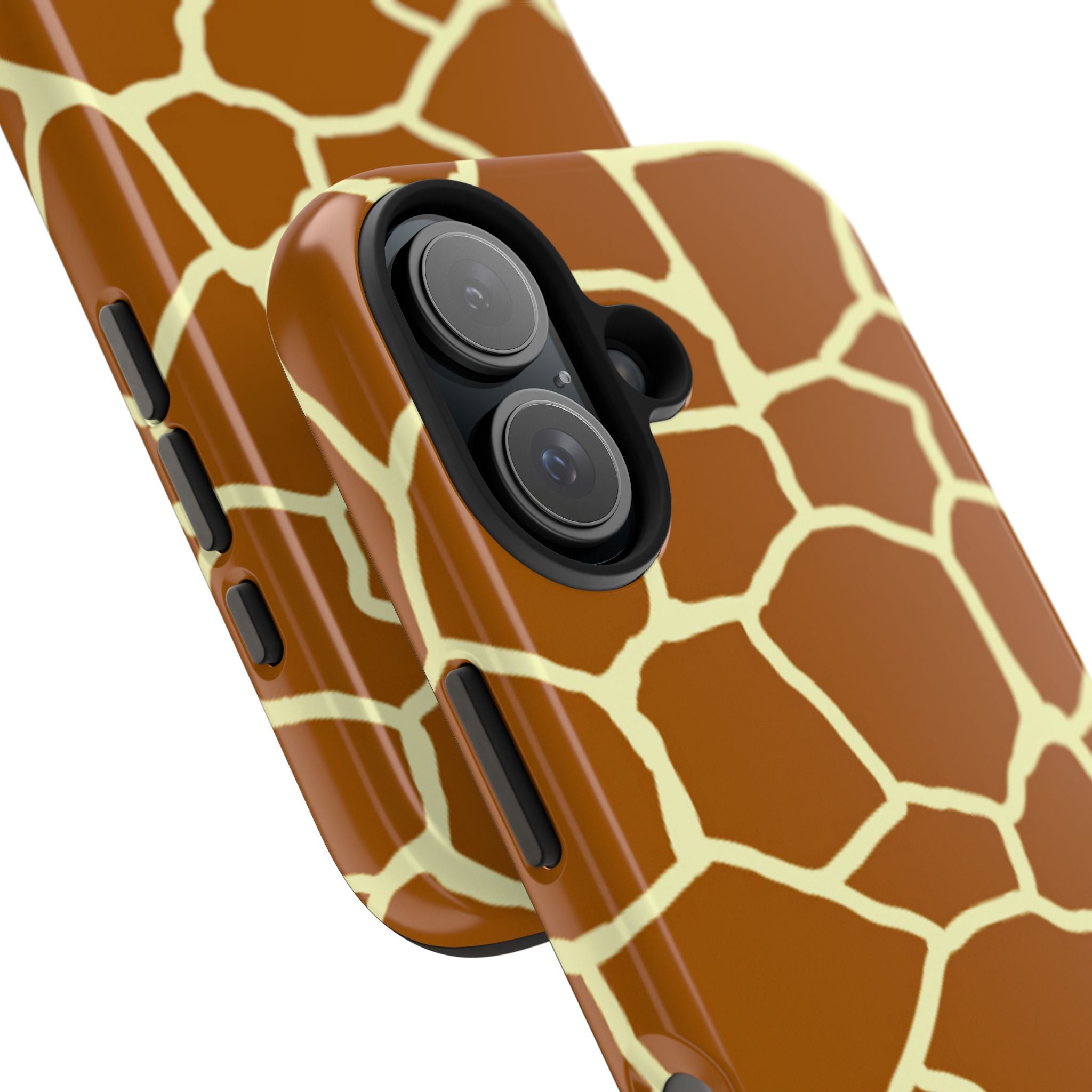Giraffe Print Tough Phone Case — Durable Safari Animal Pattern Protective Cover