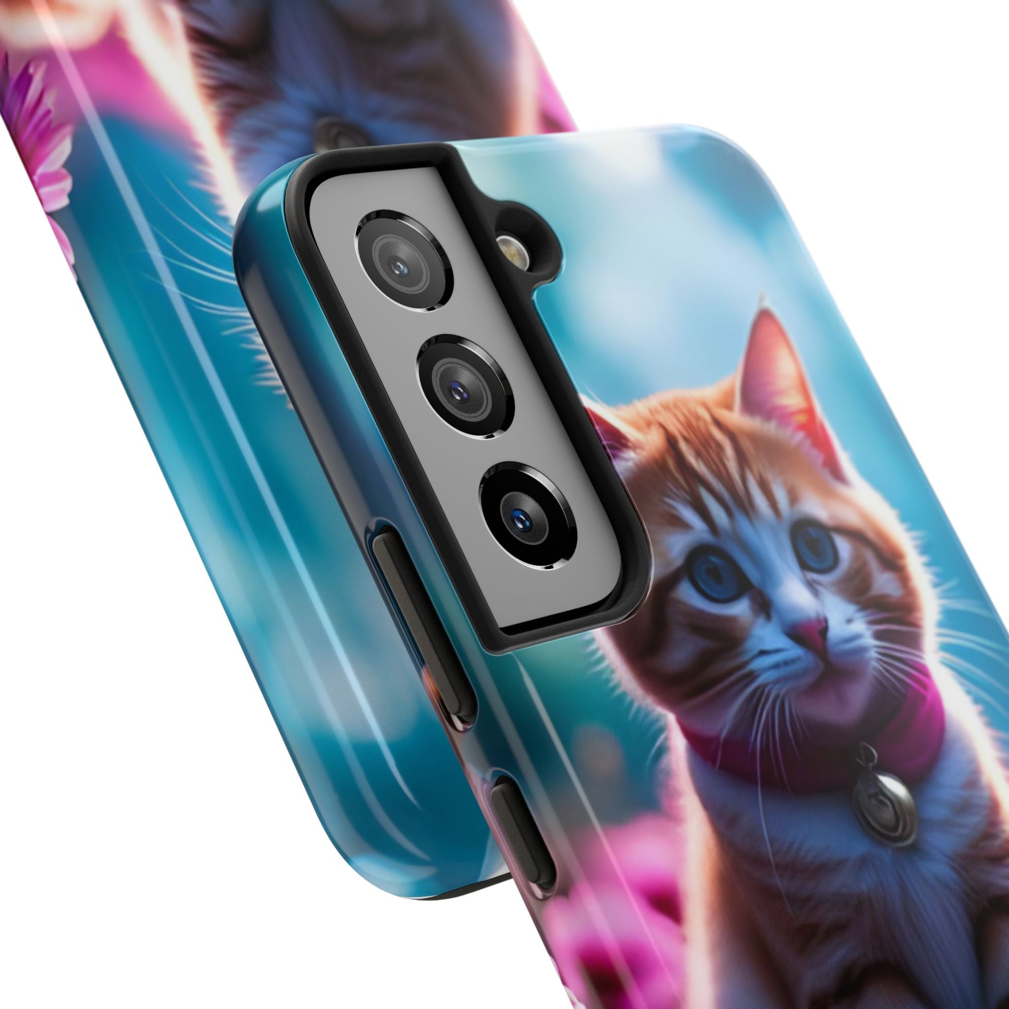 Cute Ginger Kitten Tough Phone Case — Protective iPhone Case with Adorable Cat Design