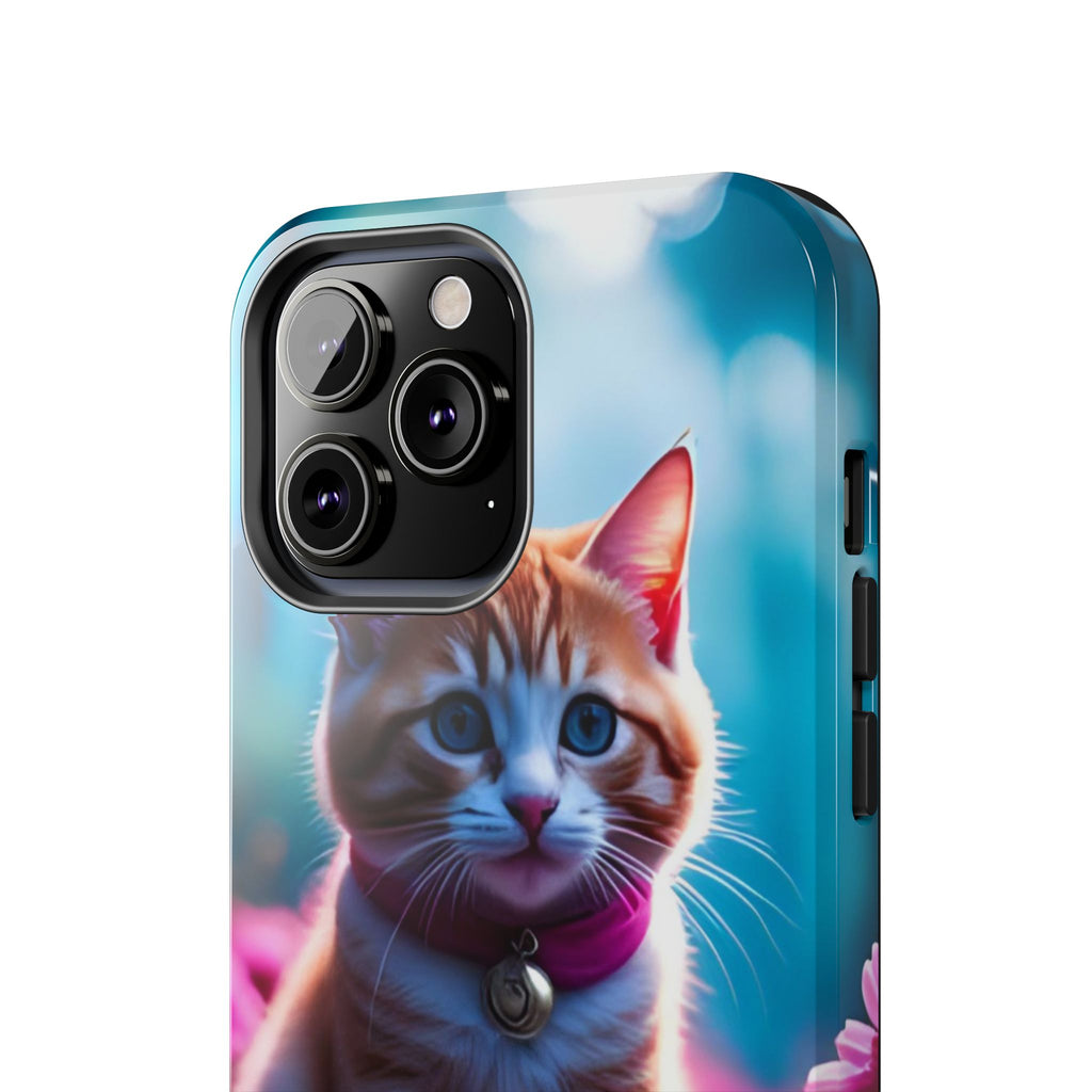 Cute Ginger Kitten Tough Phone Case — Protective iPhone Case with Adorable Cat Design
