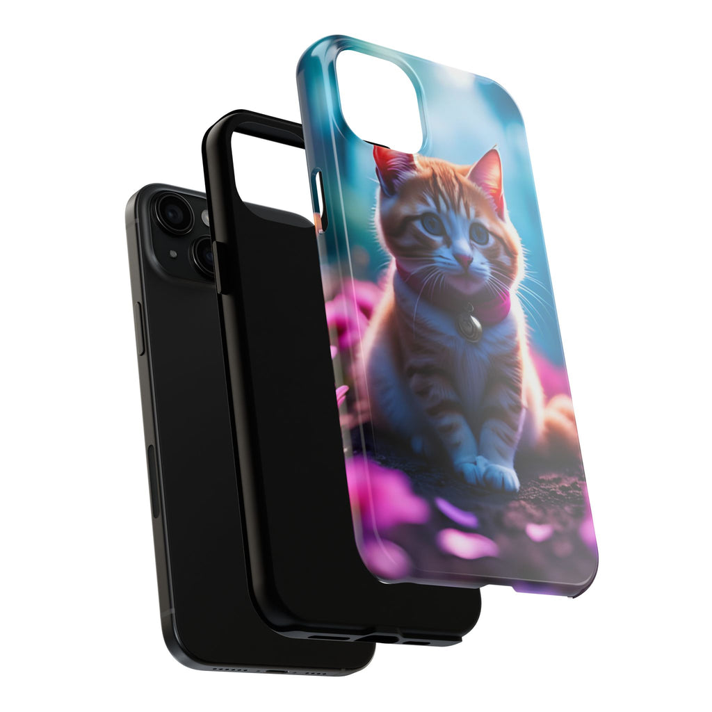 Cute Ginger Kitten Tough Phone Case — Protective iPhone Case with Adorable Cat Design