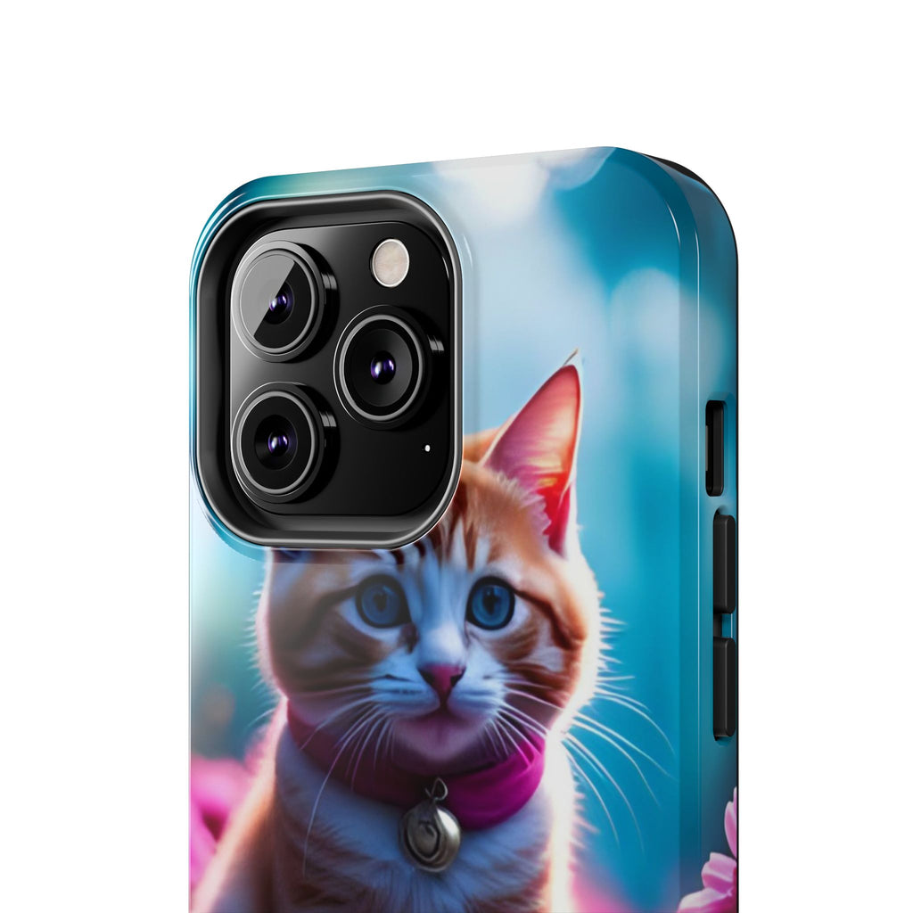 Cute Ginger Kitten Tough Phone Case — Protective iPhone Case with Adorable Cat Design