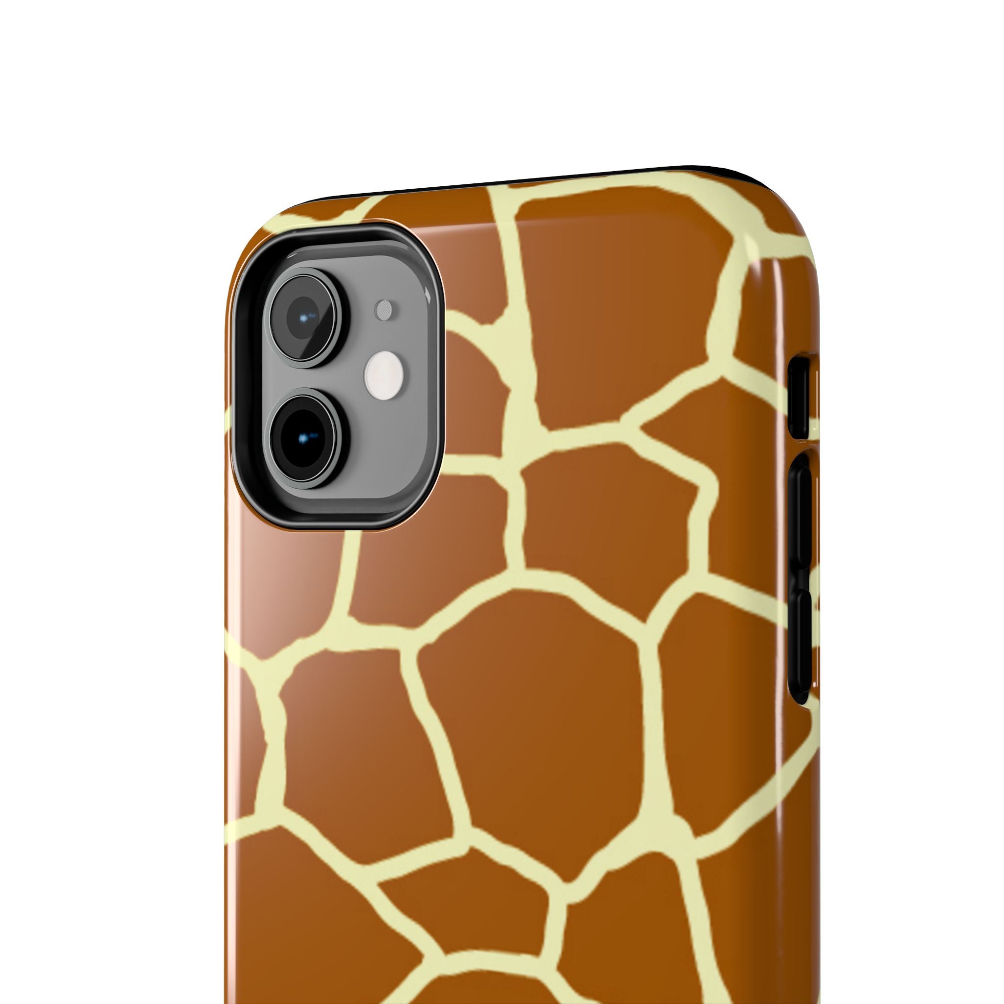 Giraffe Print Tough Phone Case — Durable Safari Animal Pattern Protective Cover