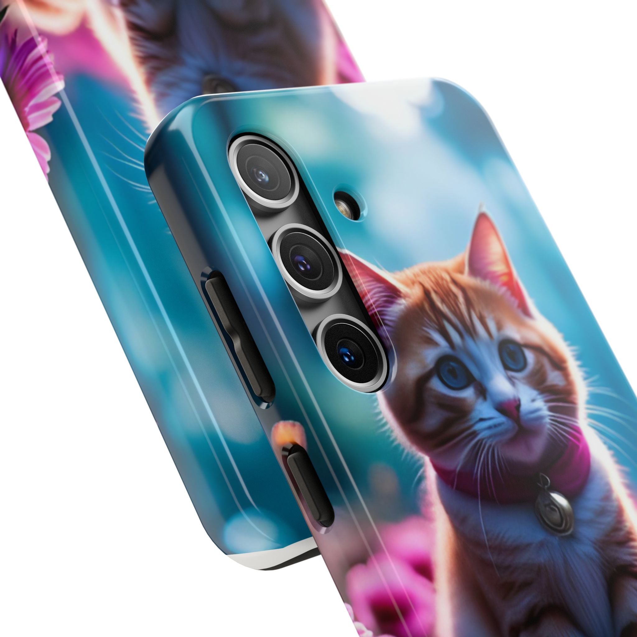 Cute Ginger Kitten Tough Phone Case — Protective iPhone Case with Adorable Cat Design