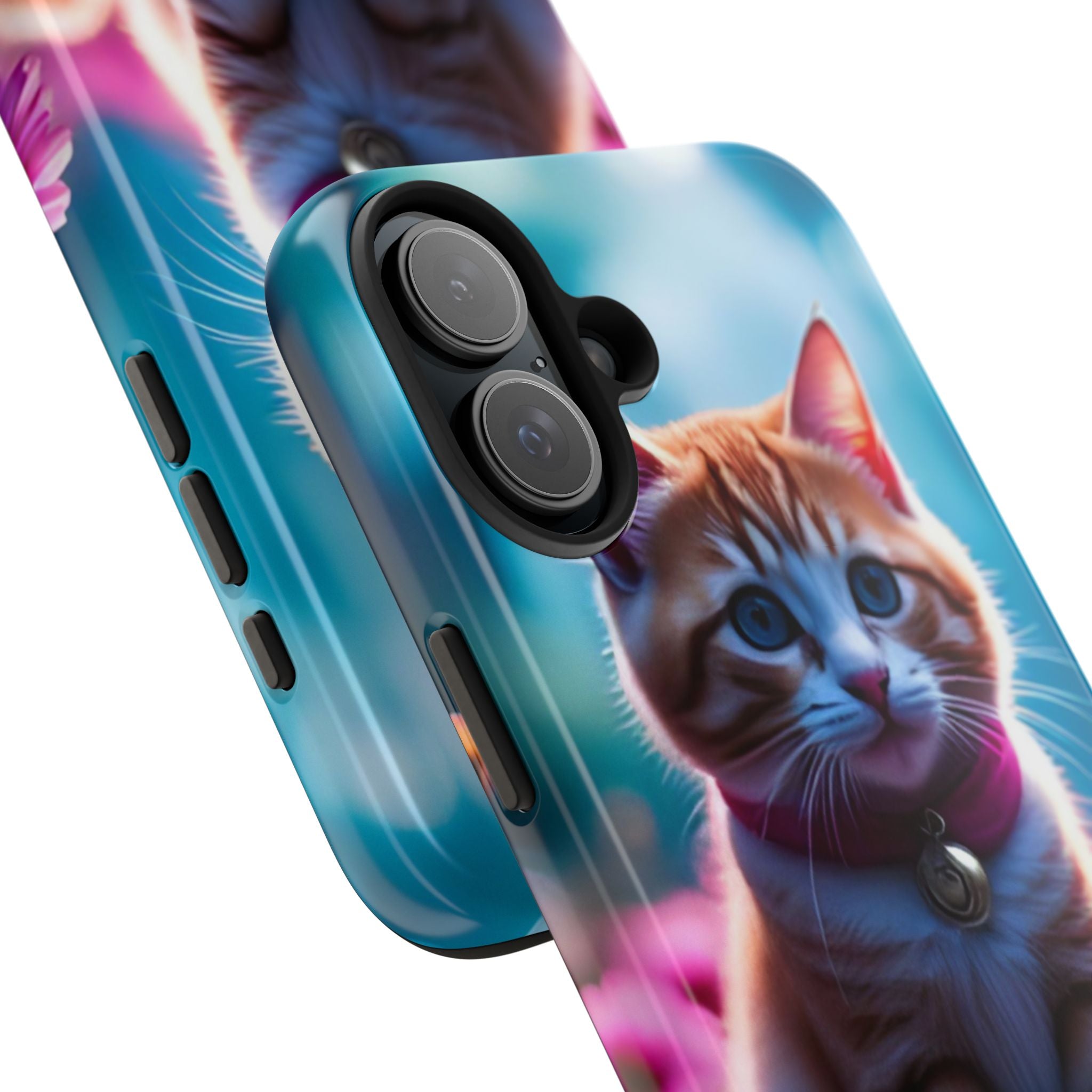 Cute Ginger Kitten Tough Phone Case — Protective iPhone Case with Adorable Cat Design